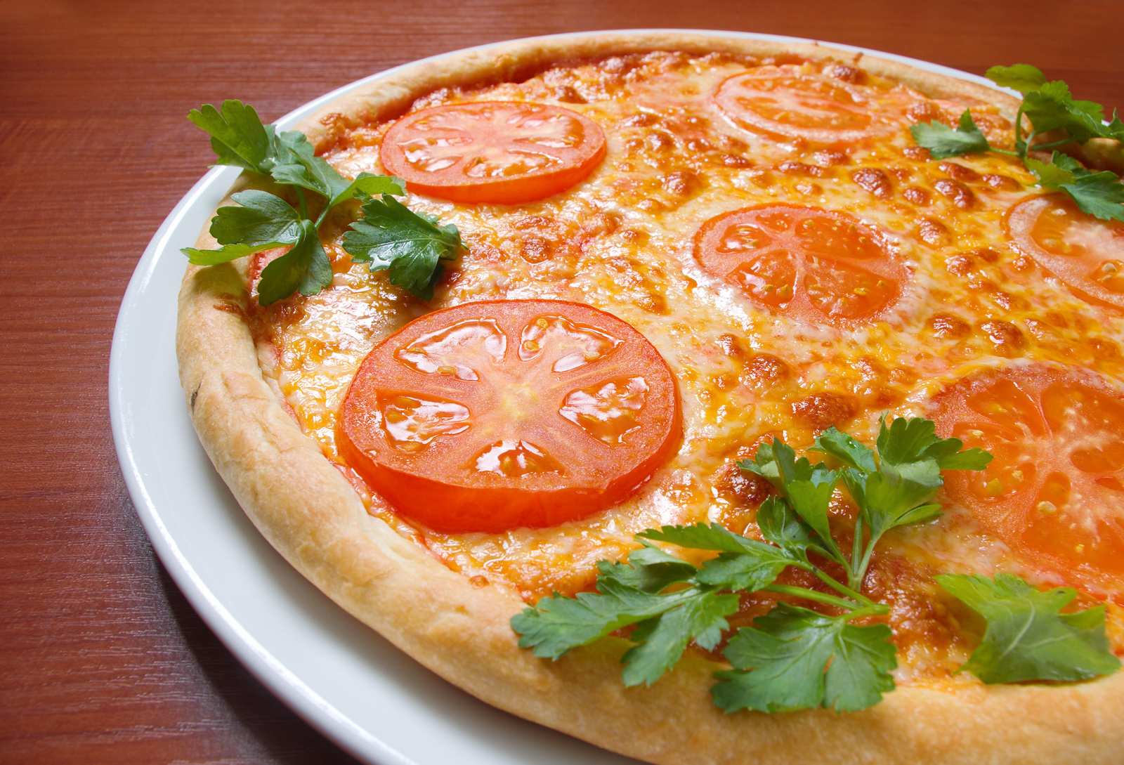 Appetizing Margherita Pizza Fresh Tomato Wall Art