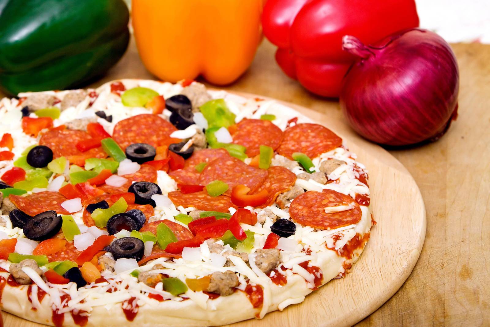 Delicious Pepperoni Pizza Kitchen Art Wall Art