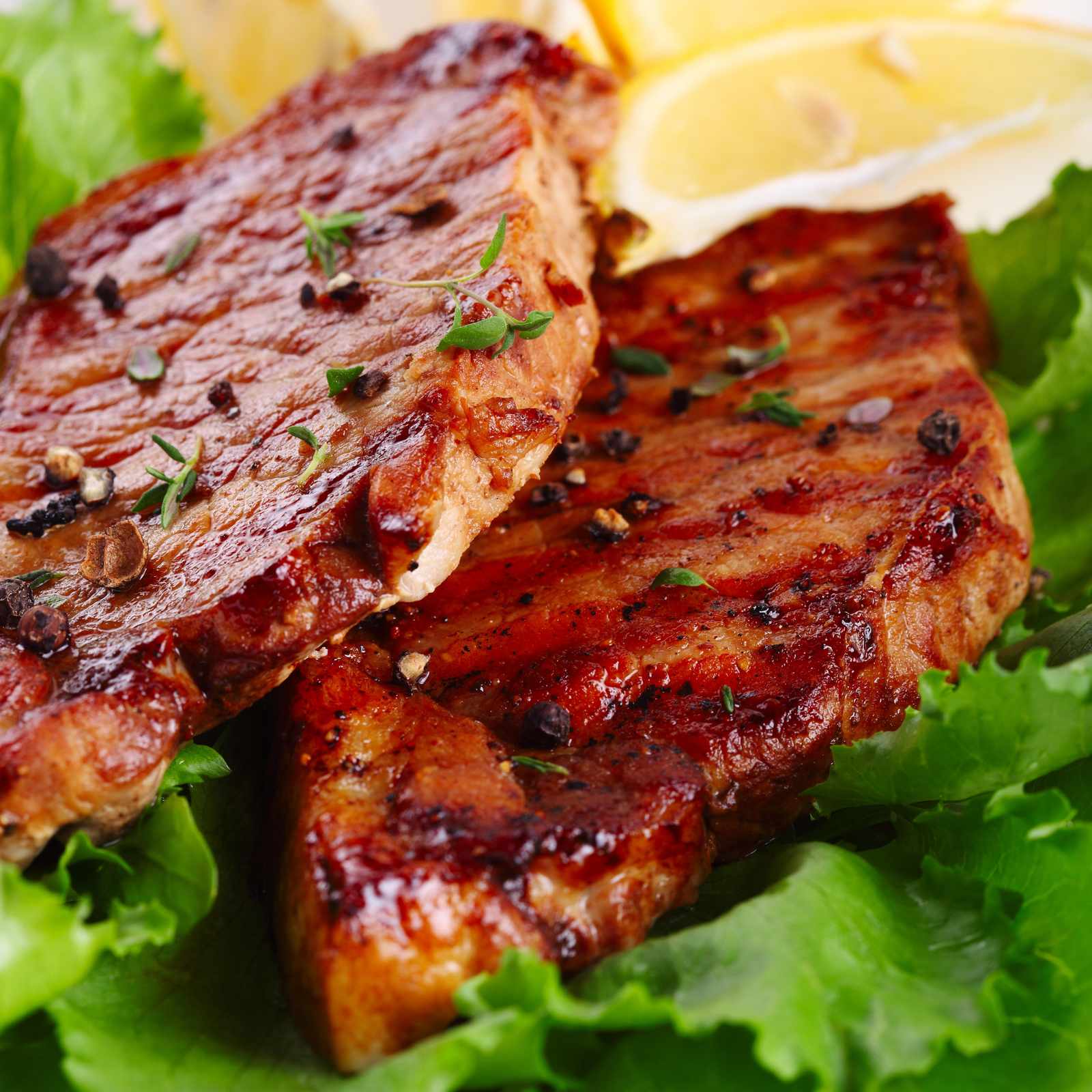 Juicy Grilled Steak & Lemon Wall Art
