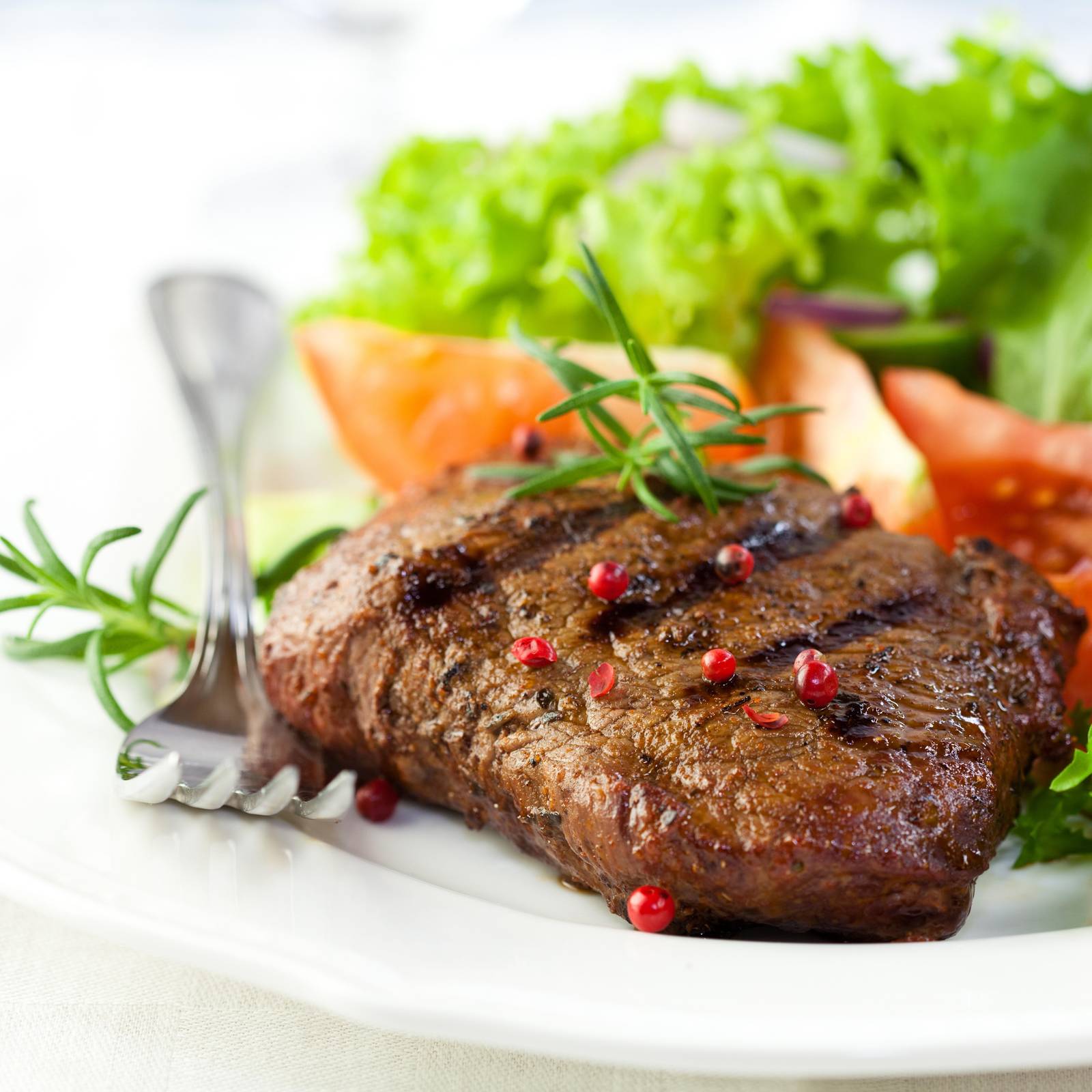 Gourmet Steak & Salad Wall Art