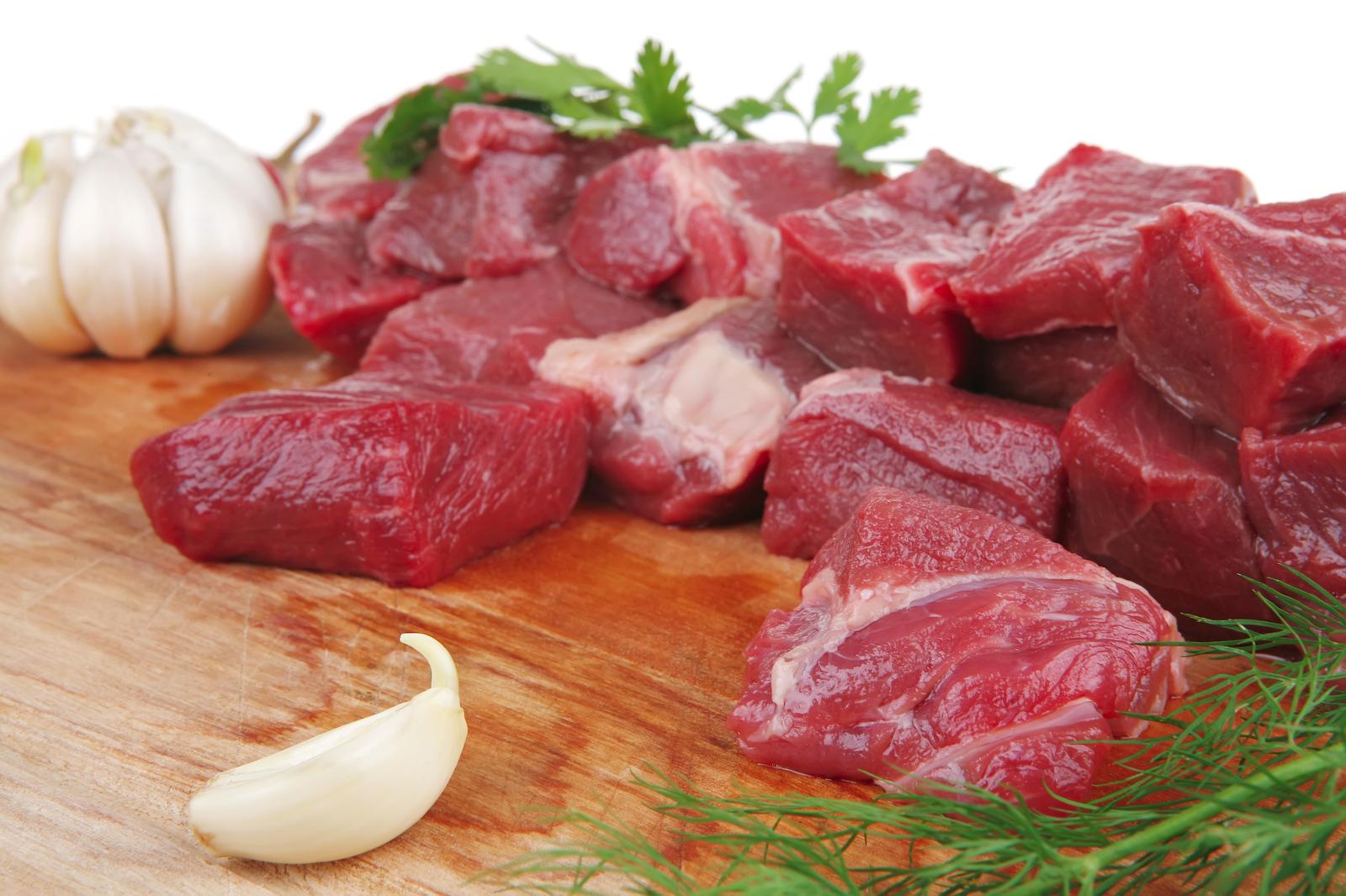 Fresh Beef Cubes Kitchen Decor Wall Art