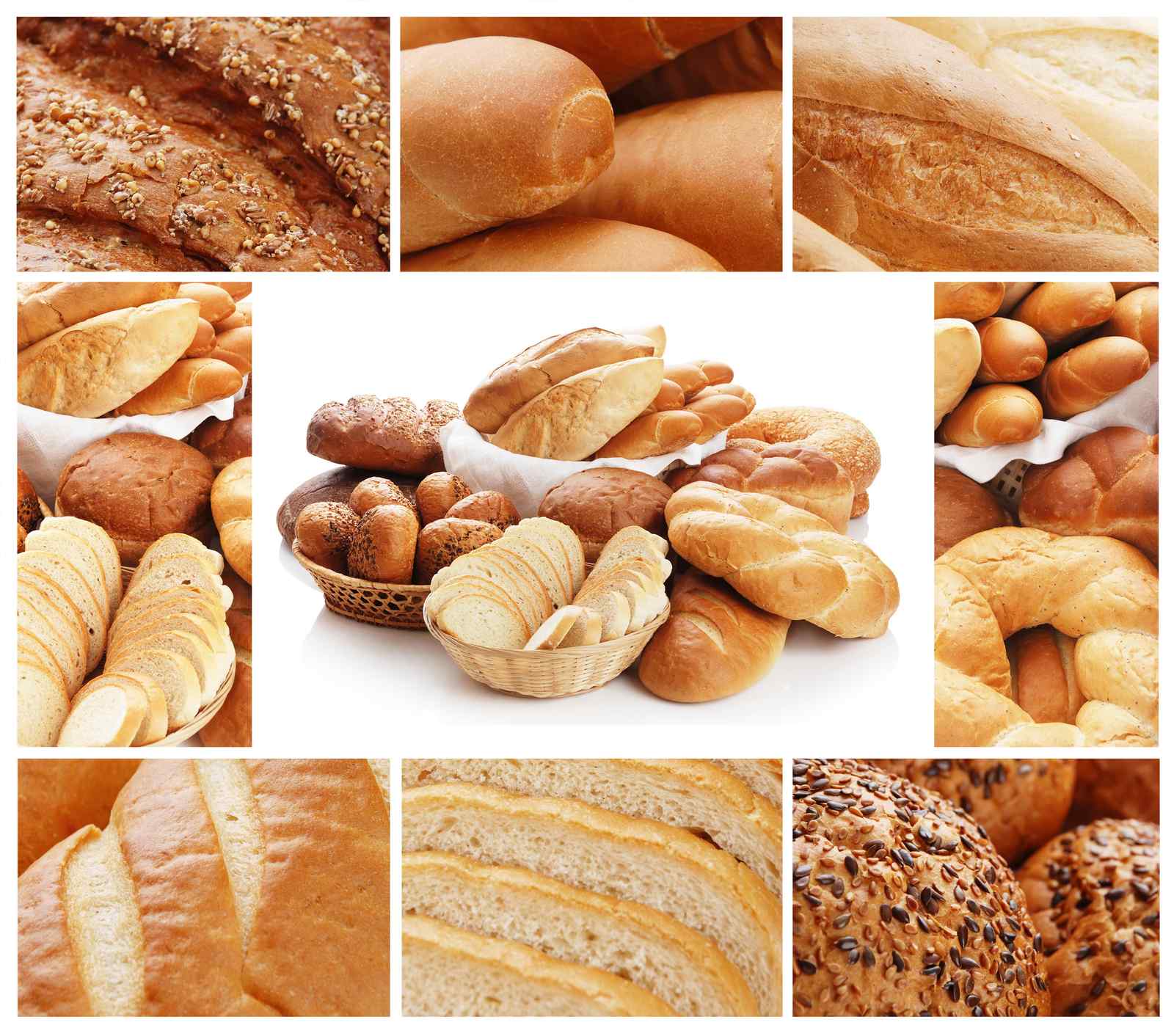 Artisan Bread Collage Wall Art
