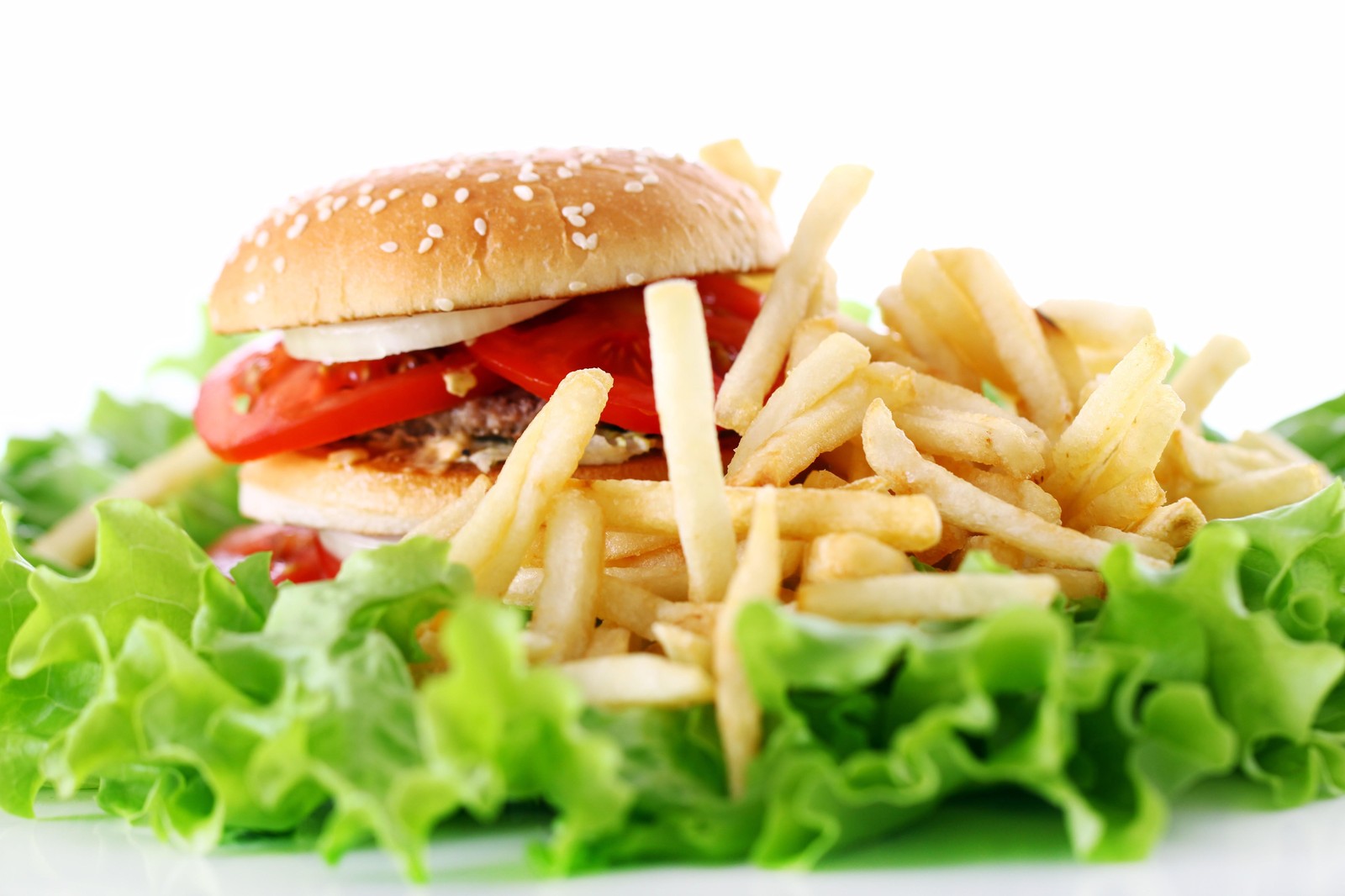 Juicy Burger & Fries Wall Art Wall Art