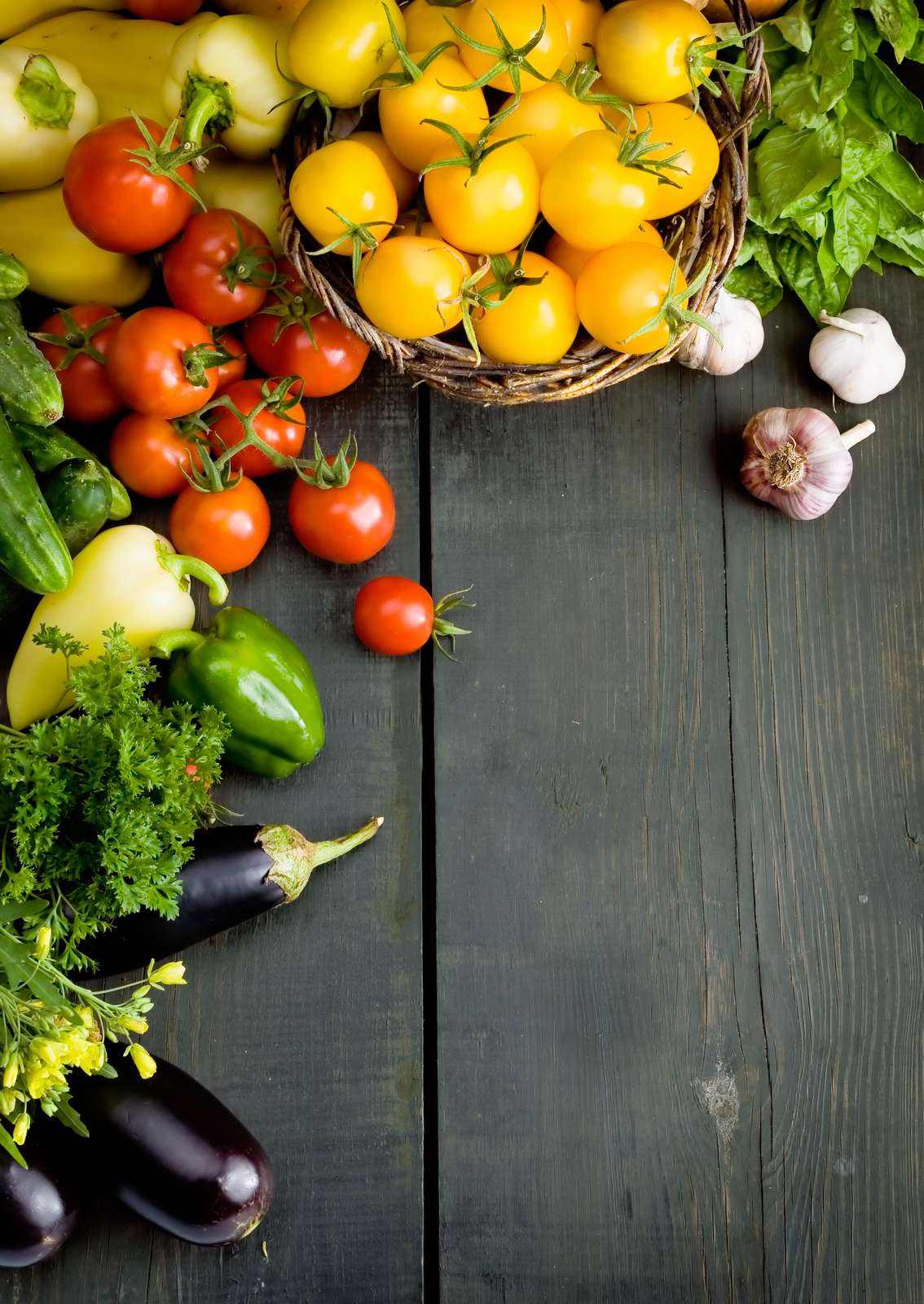 Vibrant Farm Fresh Produce Wall Art