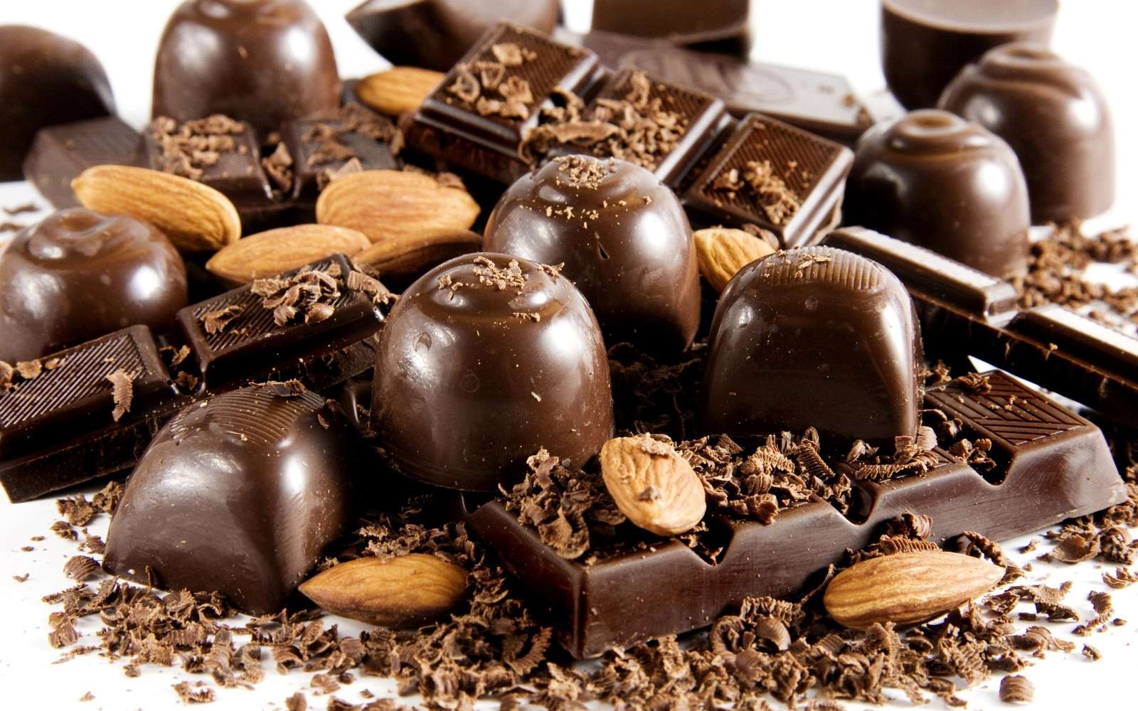 Decadent Dark Chocolate Almonds Wall Art