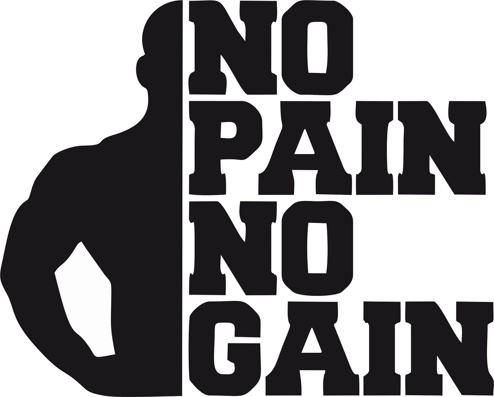 Motivational Gym "No Pain No Gain" Wall Art