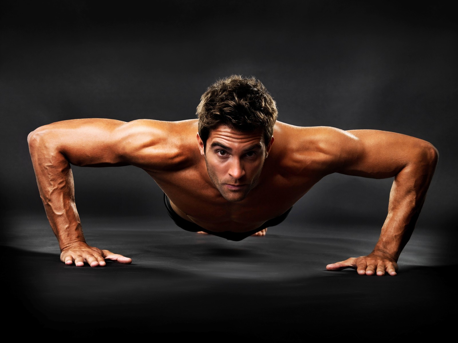 Motivated Man Push-up Fitness Wall Art