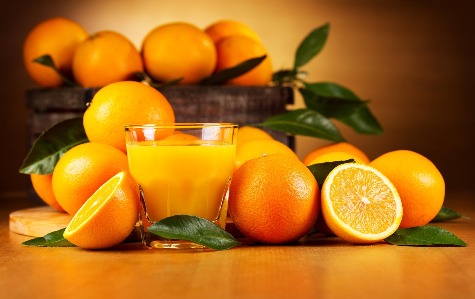 Fresh Orange Juice & Oranges Wall Art
