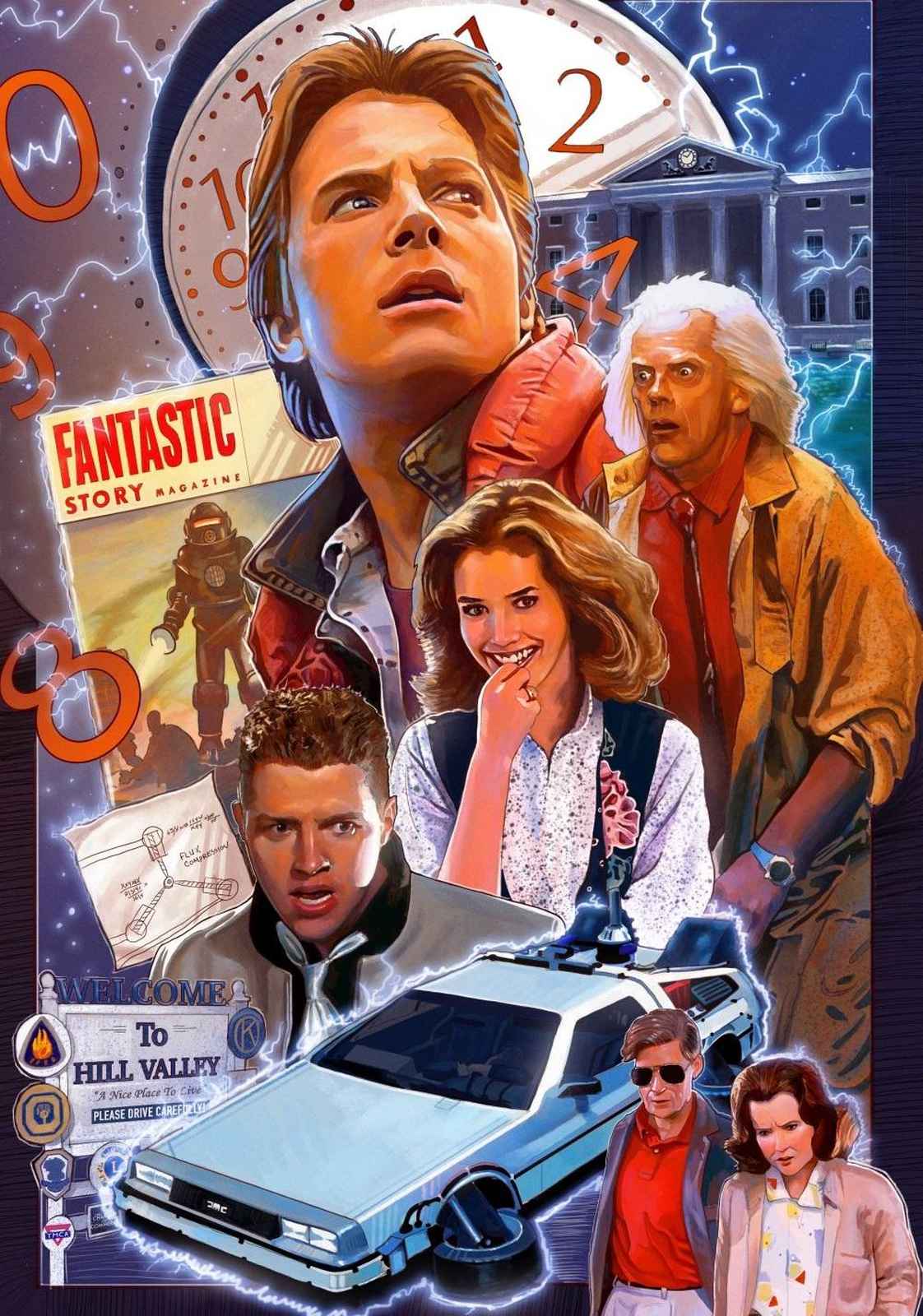 Back to the Future Iconic Movie Poster Wall Art