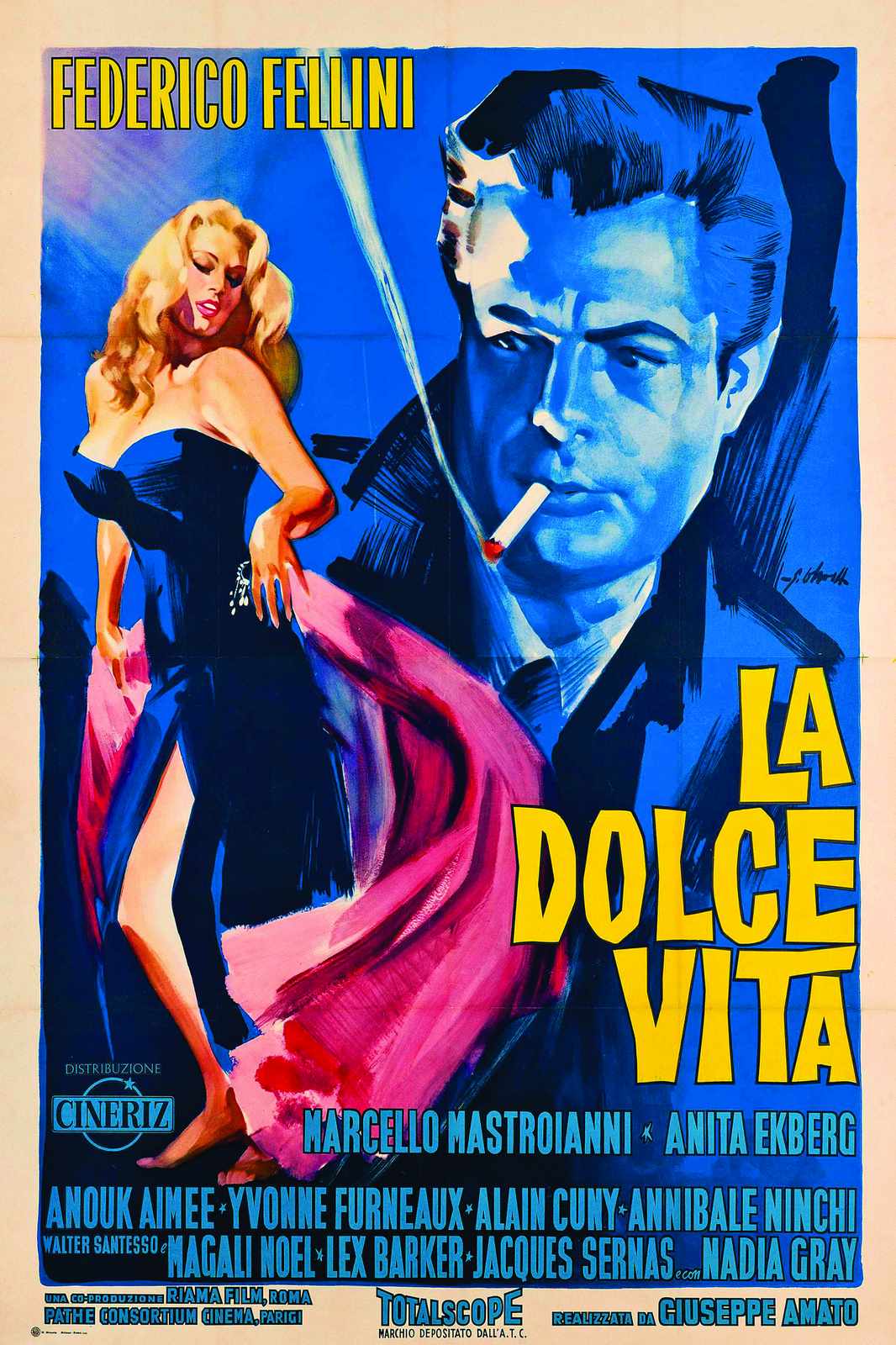 La Dolce Vita Fellini Wall Art