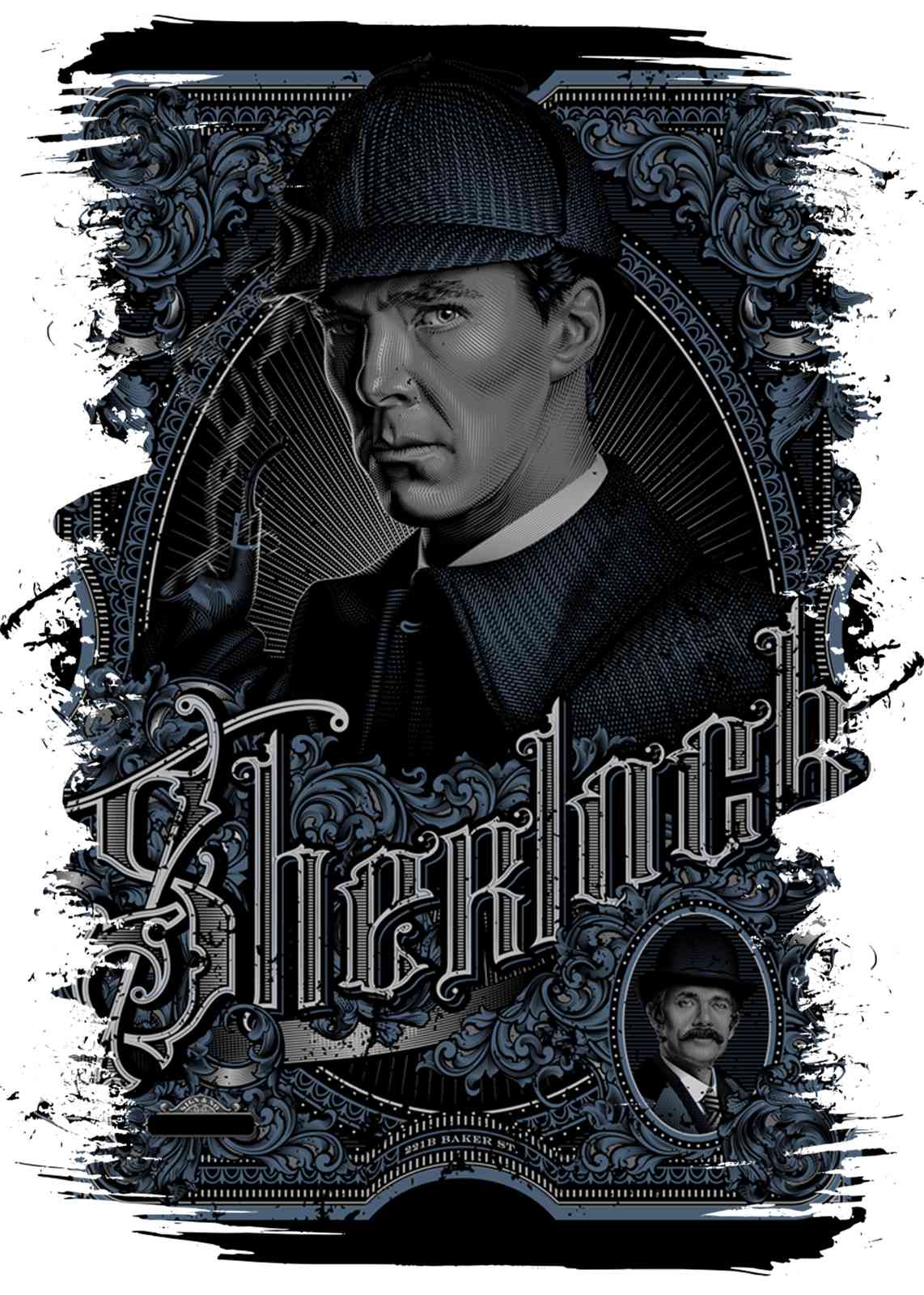 Sherlock Holmes Detective Art Wall Art