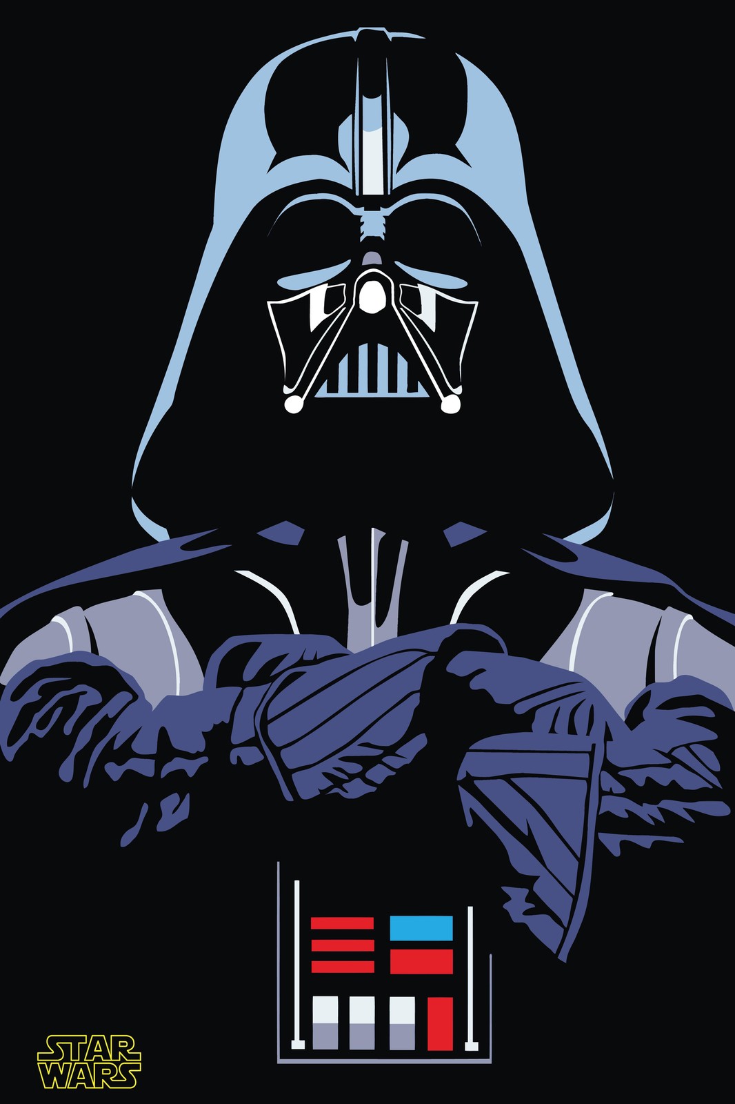 Iconic Darth Vader Minimalist Wall Art