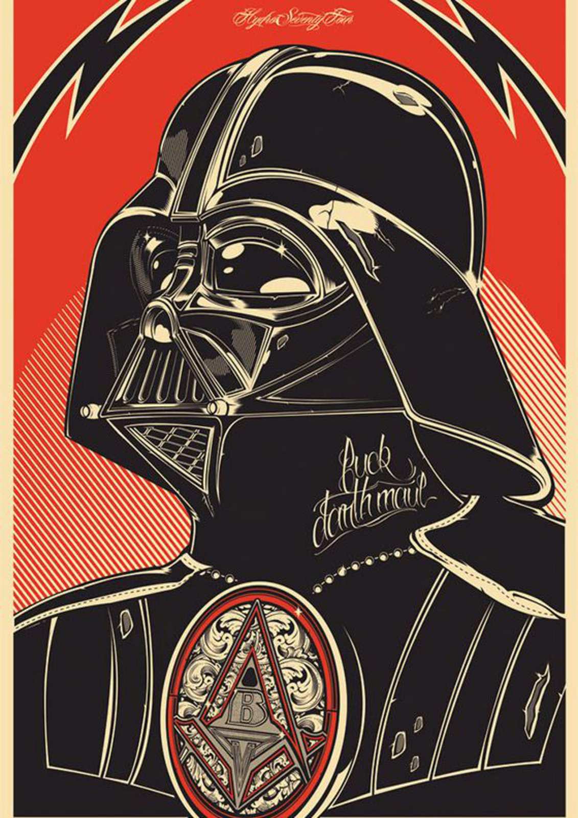 Iconic Darth Vader Retro Pop Art Wall Art