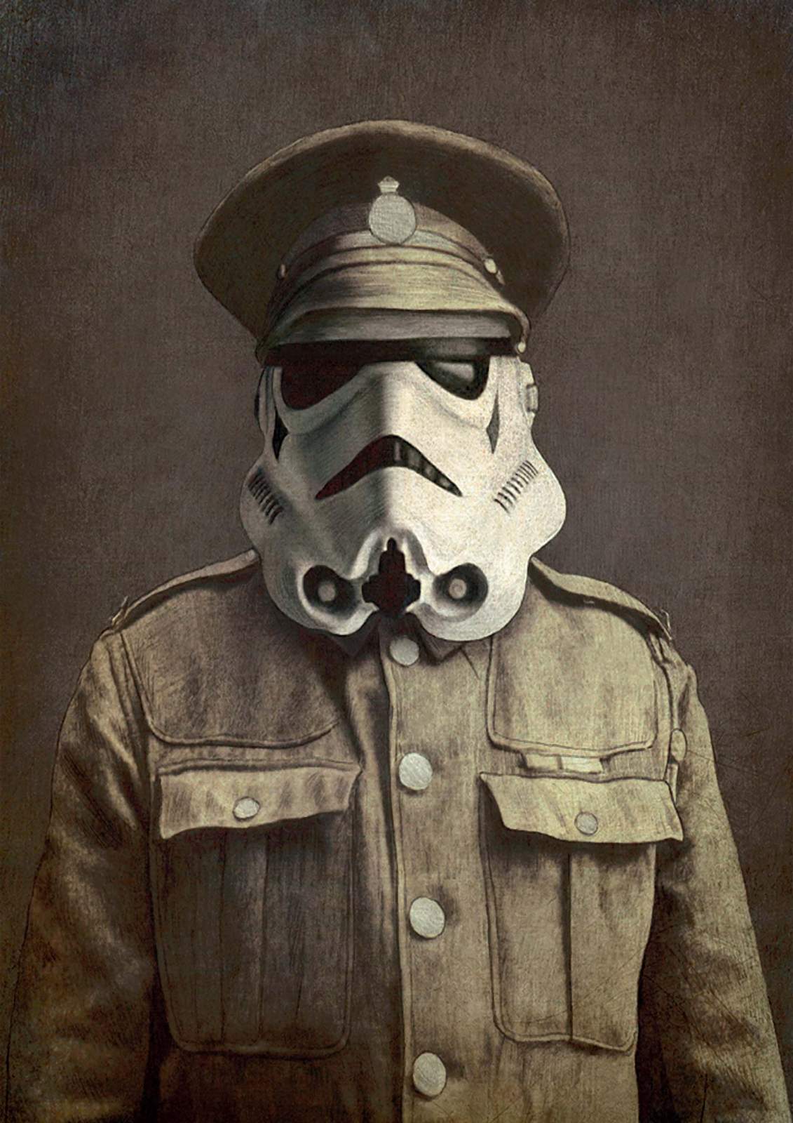 Vintage Imperial Officer Star Wars Wall Art
