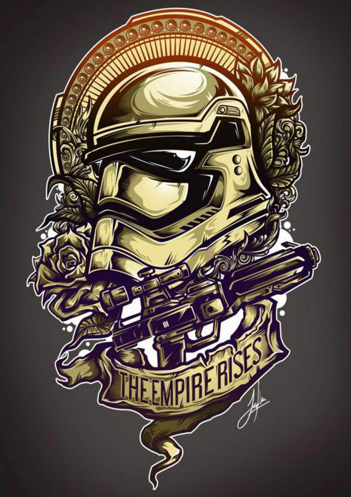 Galactic Soldier Helmet Star Wars Wall Art