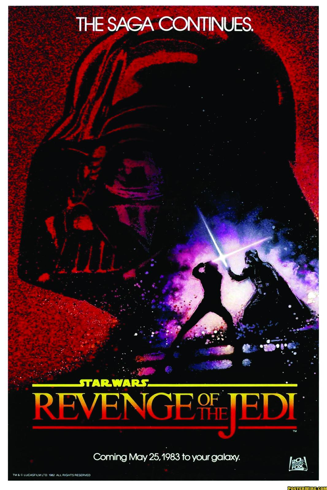 Star Wars Revenge of the Jedi Wall Art