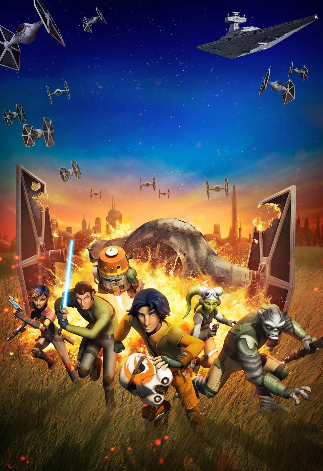 Star Wars Rebels Action Heroes Wall Art