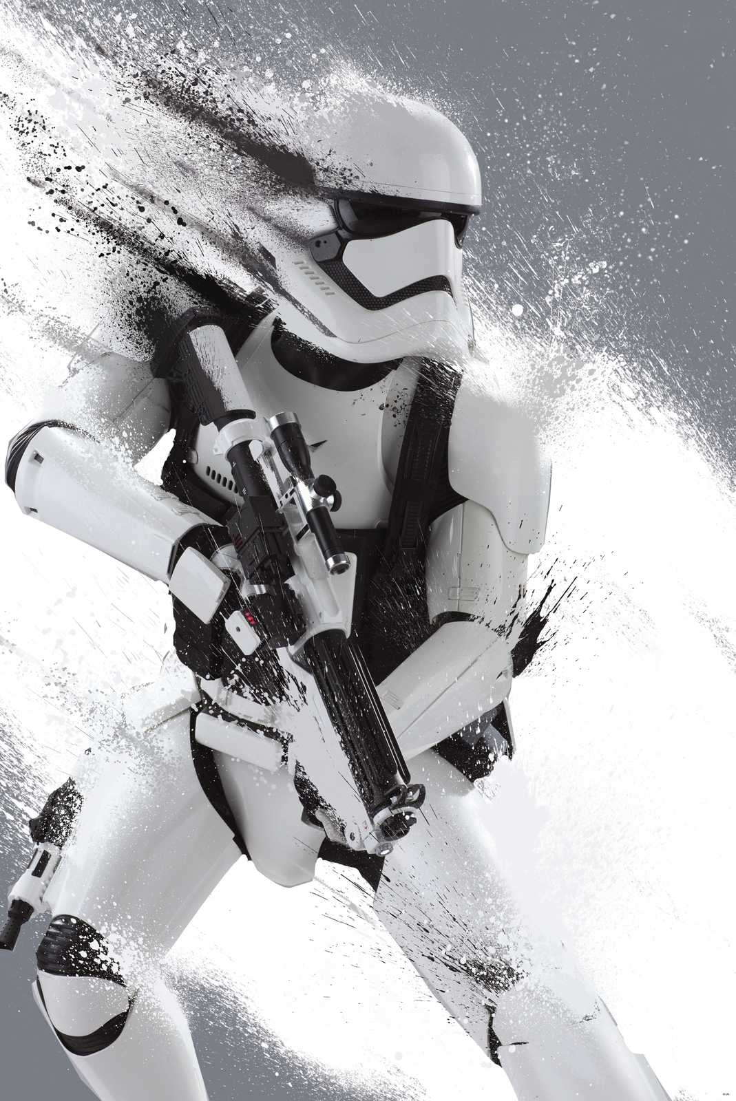 Dynamic Stormtrooper Splatter Art Wall Art