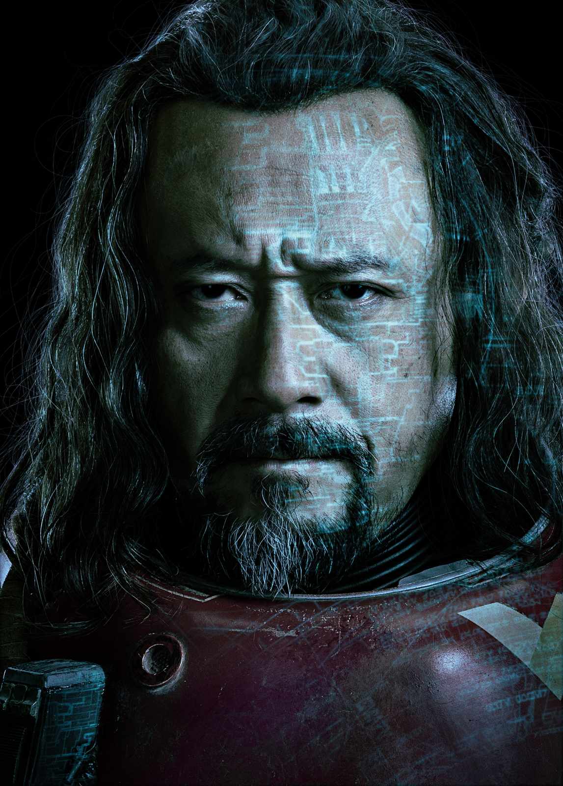 Intense Sci-Fi Portrait "Neo-Warrior" Wall Art