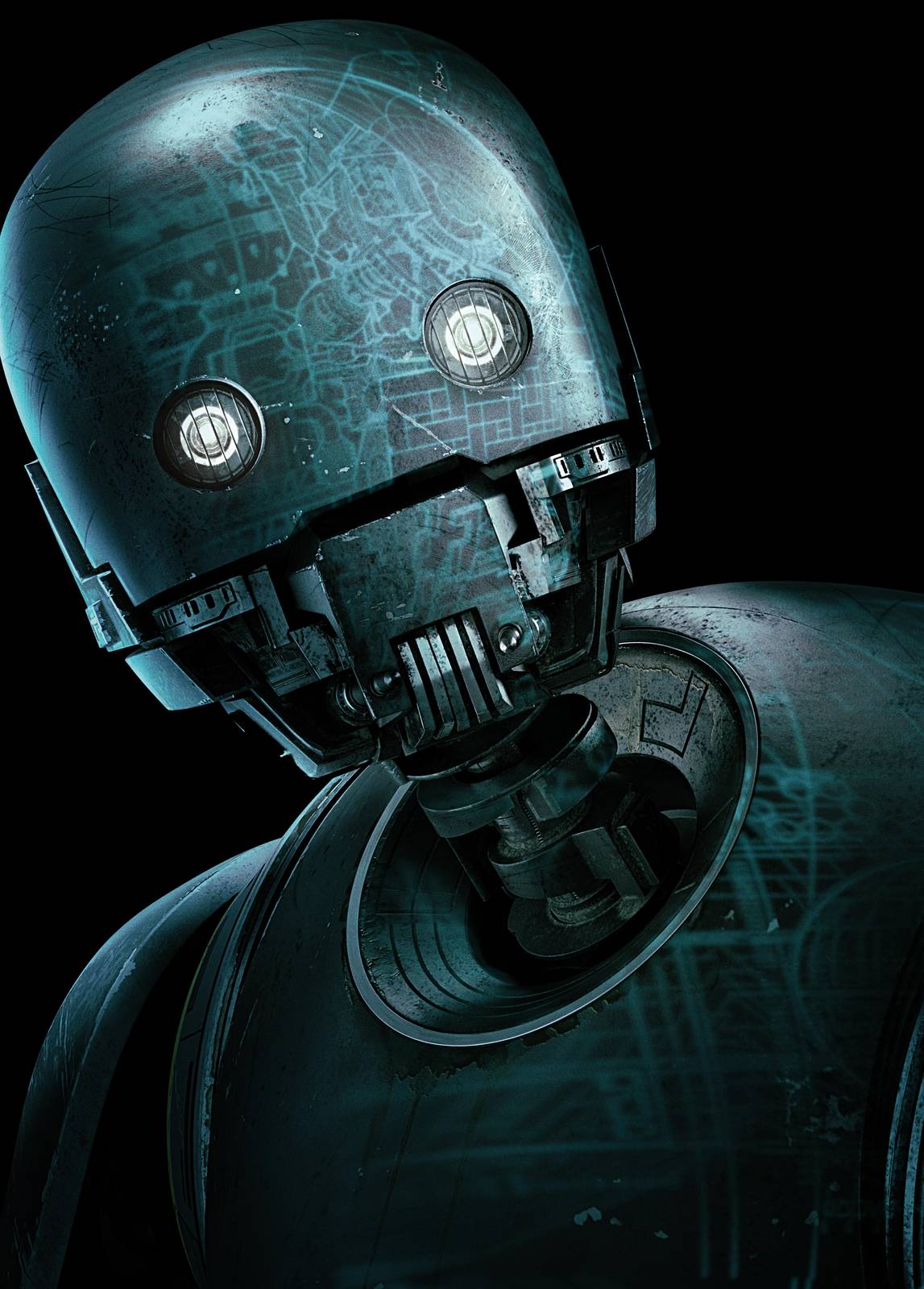 Sci-Fi Robot Portrait Wall Art