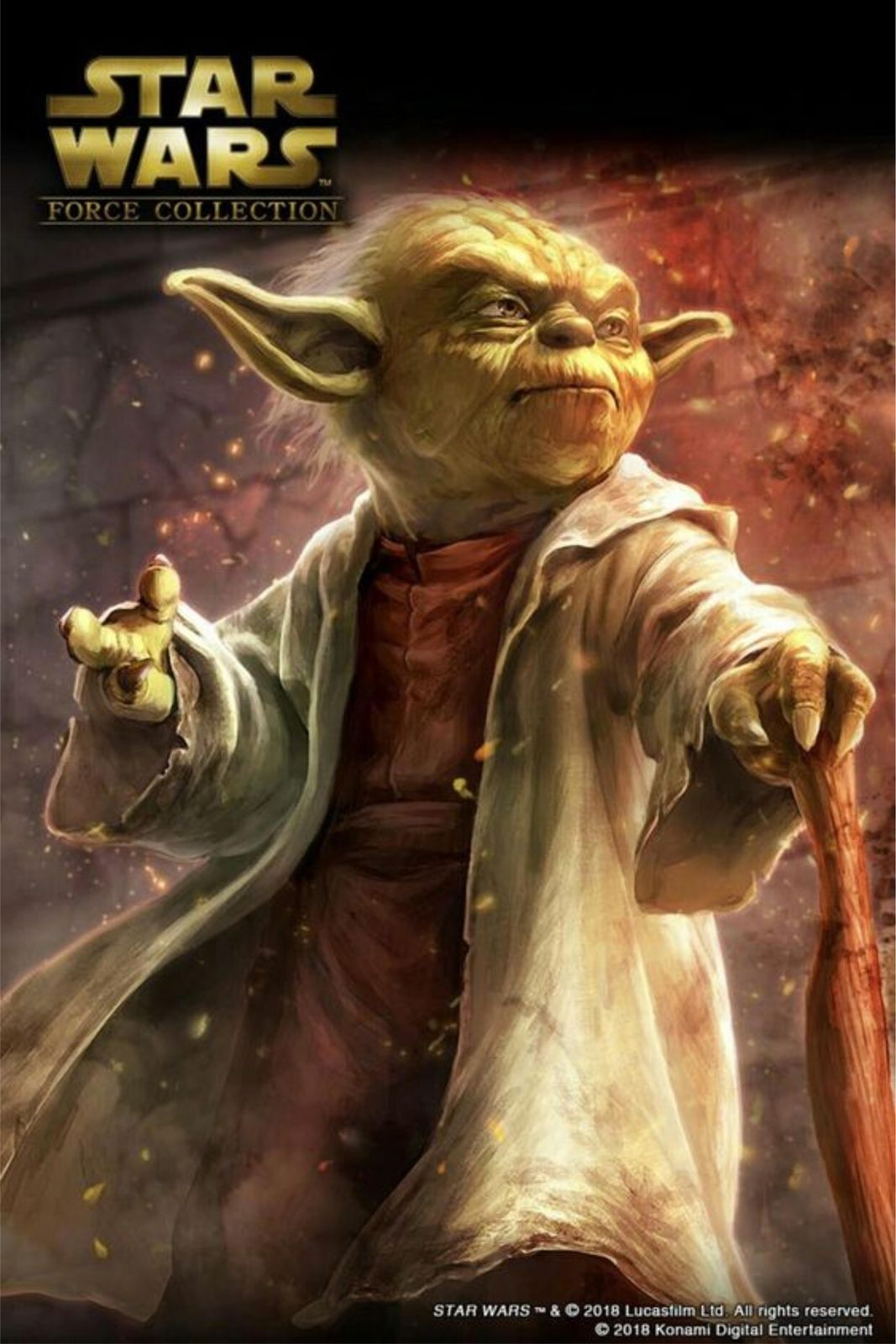 Wise Yoda "Force Collection" Star Wars Wall Art