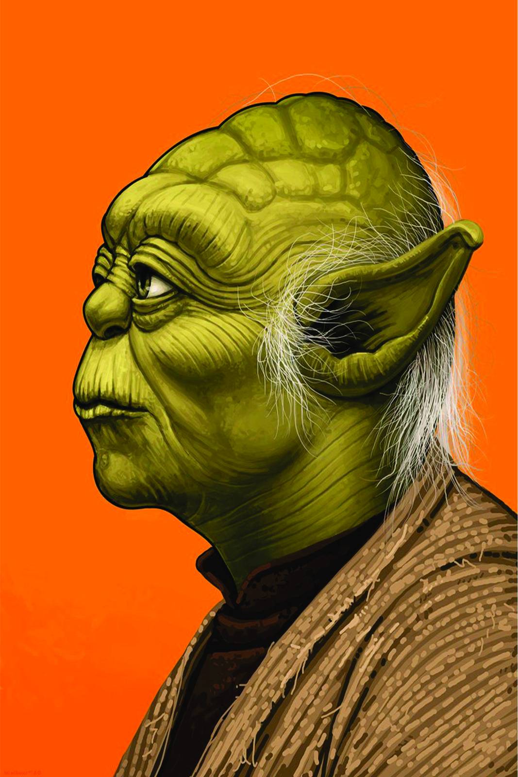 Wise Yoda Portrait Star Wars Wall Art