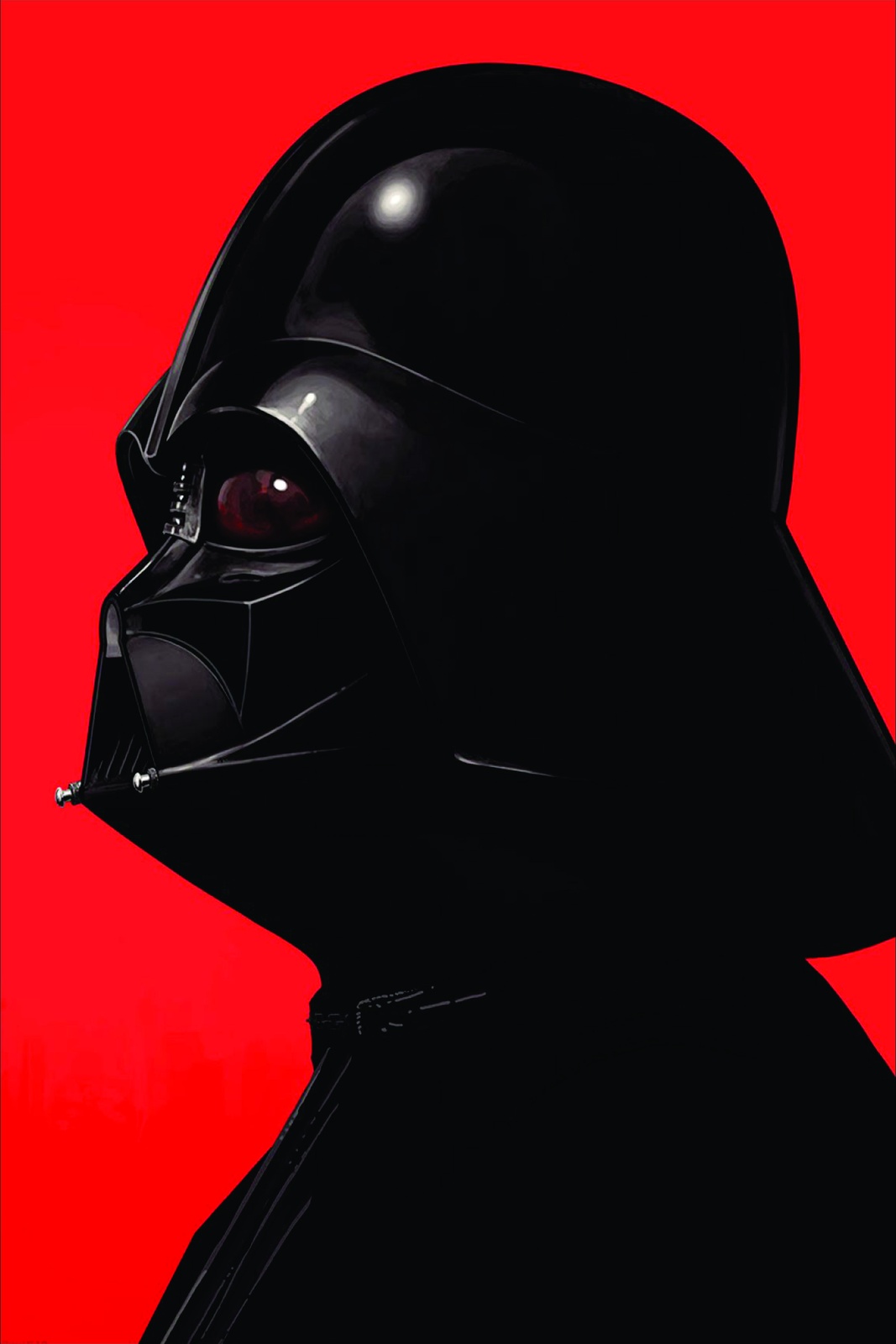 Iconic Darth Vader Profile Wall Art