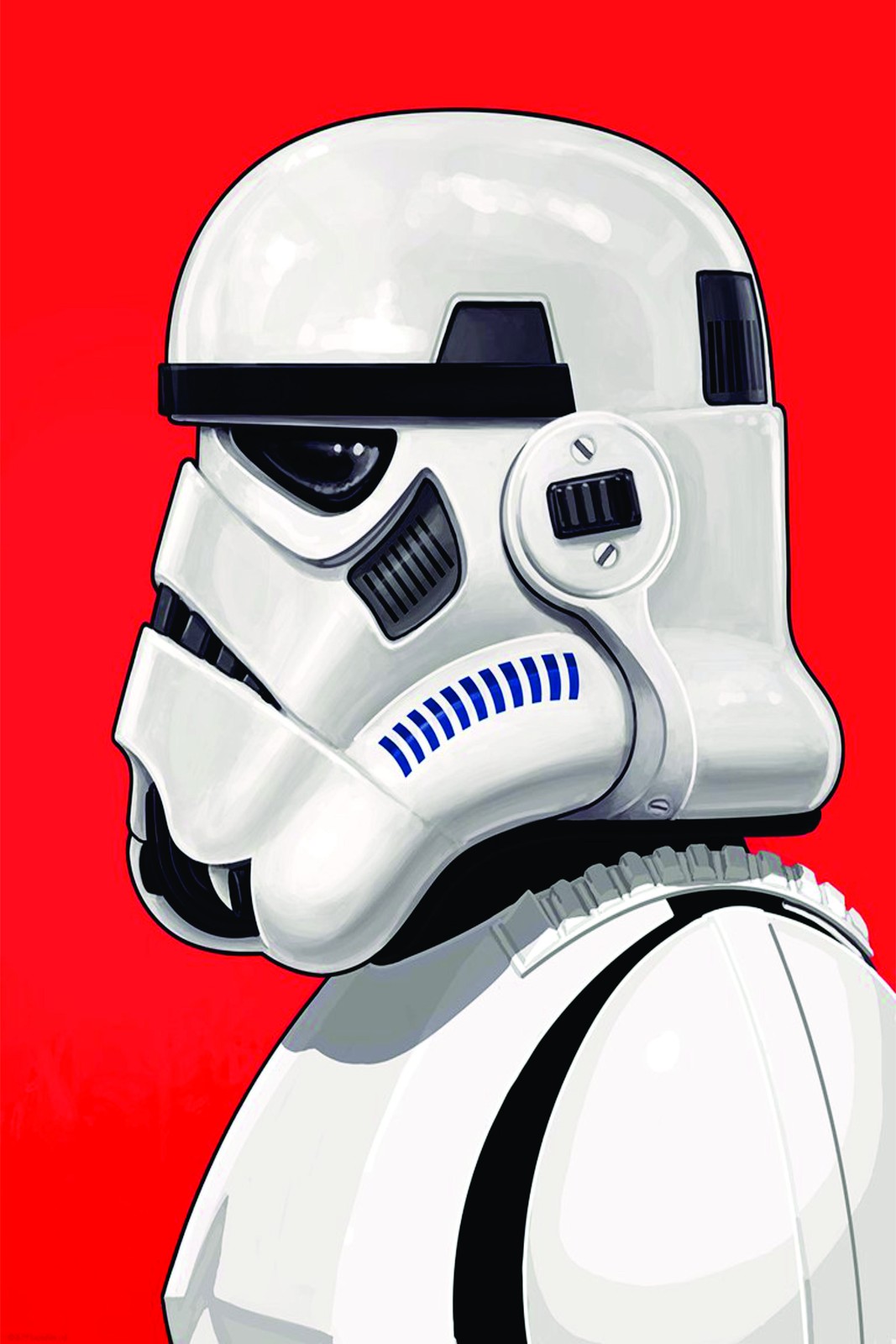 Iconic Stormtrooper Helmet Pop Art Wall Art