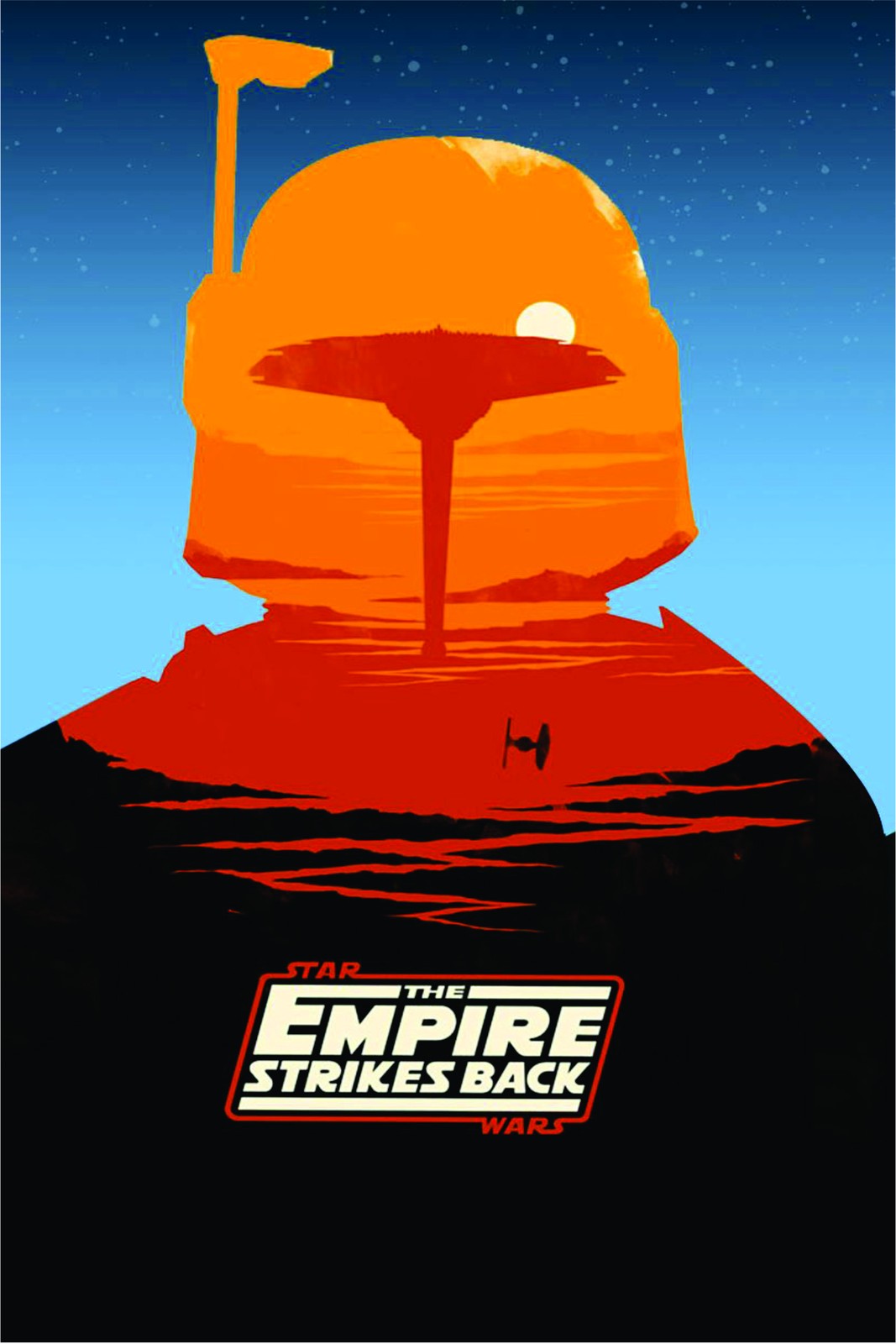 Boba Fett Planetscape Star Wars Wall Art