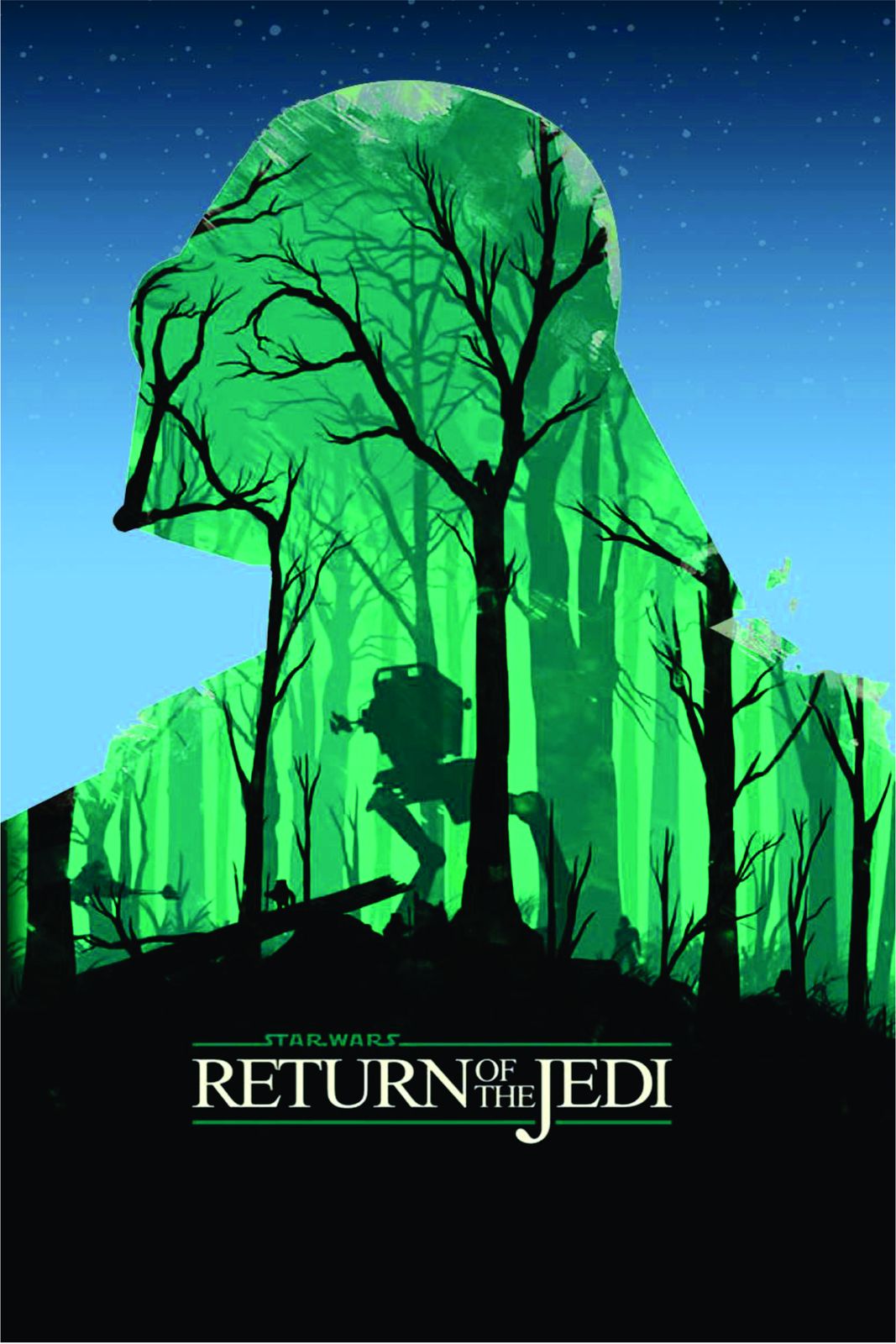 Star Wars Return of the Jedi Forest Wall Art