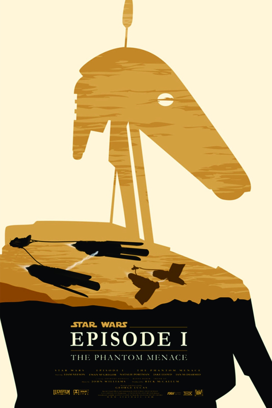 Star Wars Phantom Menace Podrace Wall Art