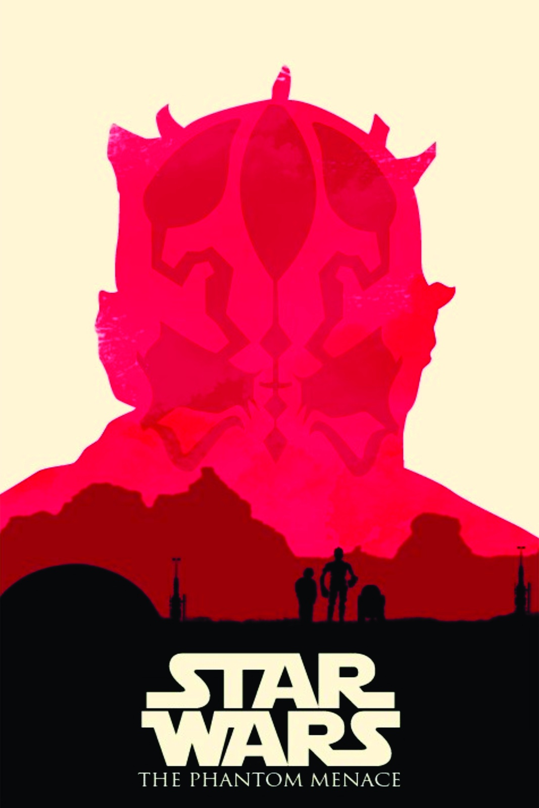 Darth Maul Star Wars Phantom Menace Wall Art