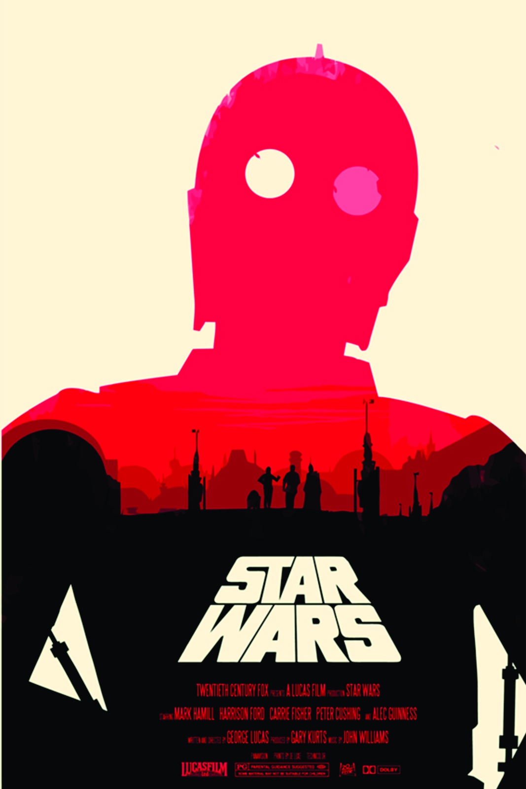 Iconic Star Wars Silhouette Wall Art