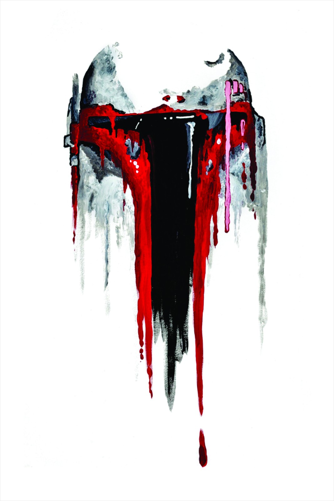 Abstract Drip Helmet Wall Art
