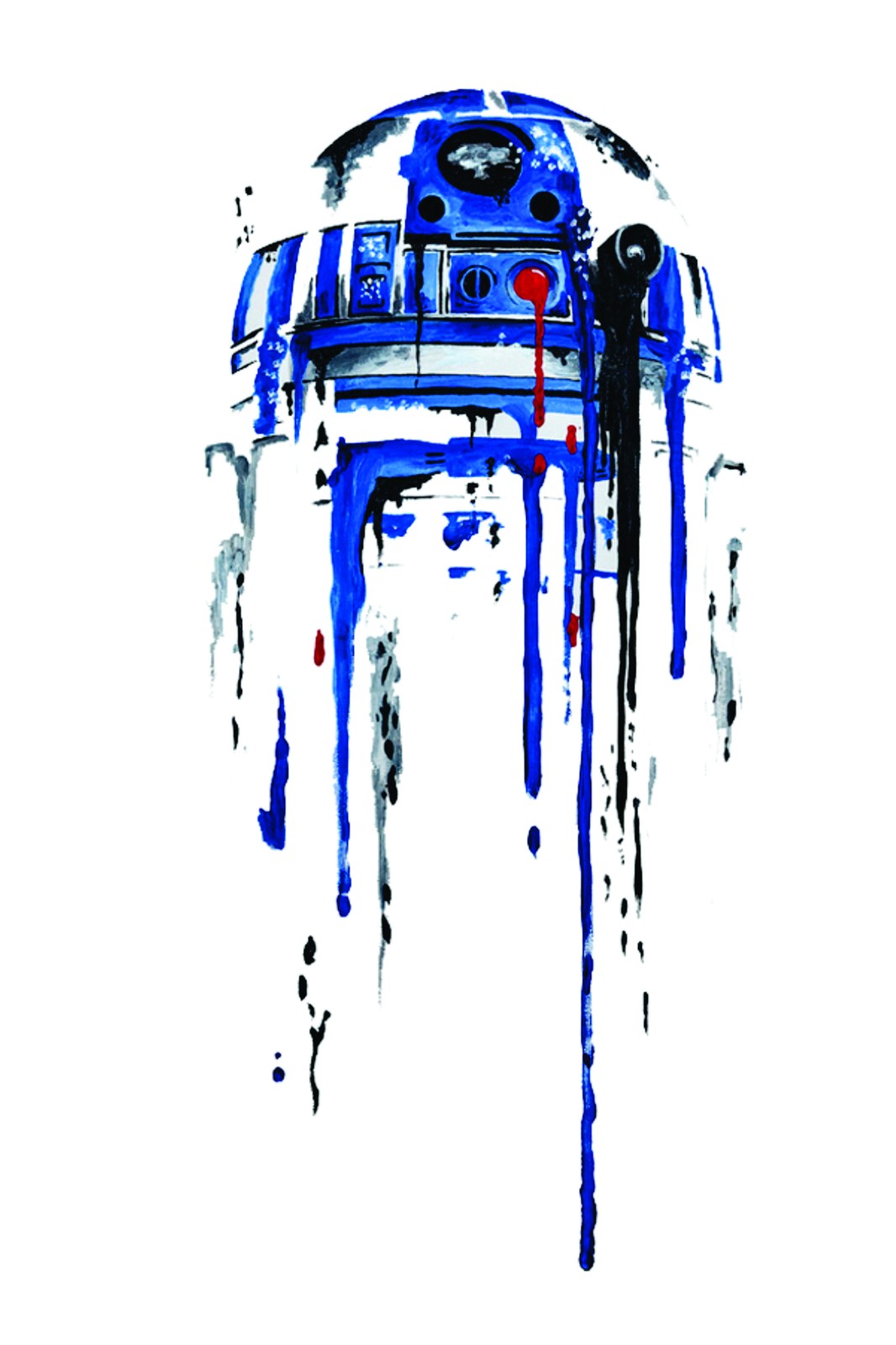 Dripping R2-D2 Pop Art Wall Art