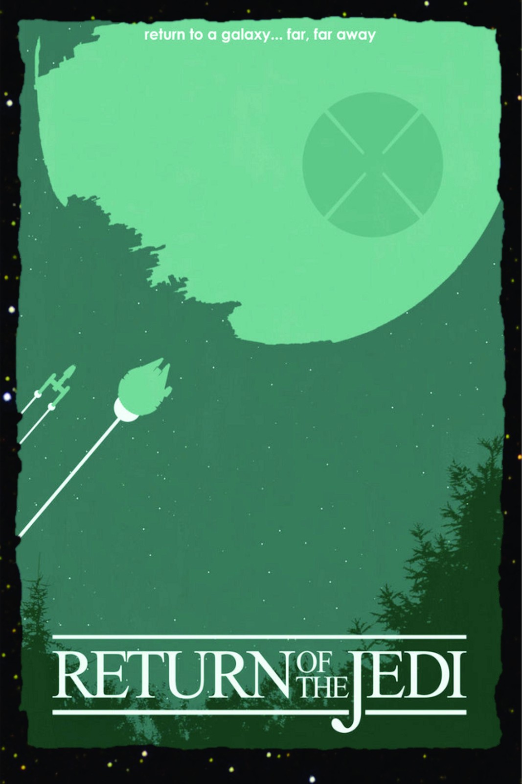Return of the Jedi Minimalist Movie Wall Art