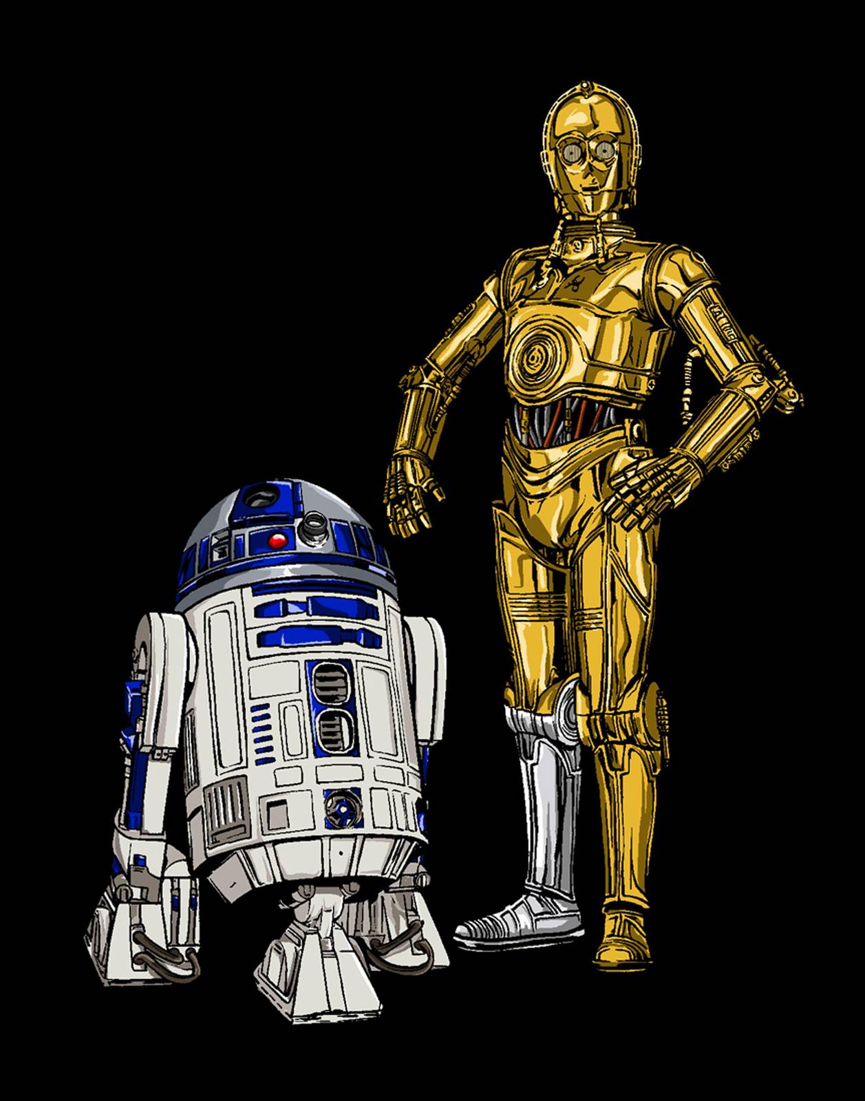 Iconic Droids Duo Star Wars Wall Art