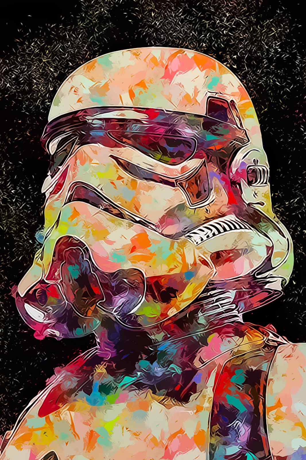 Vibrant Stormtrooper Pop Art Wall Art