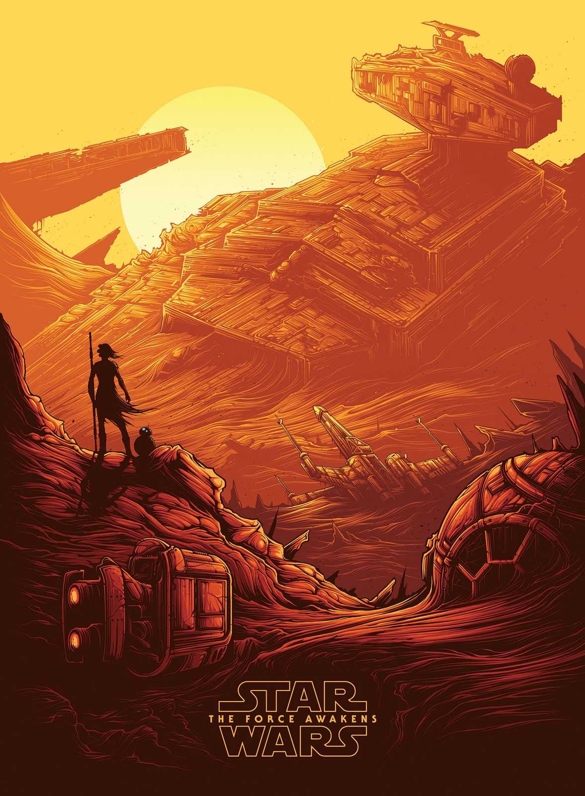 Star Wars Desert Battle Wall Art