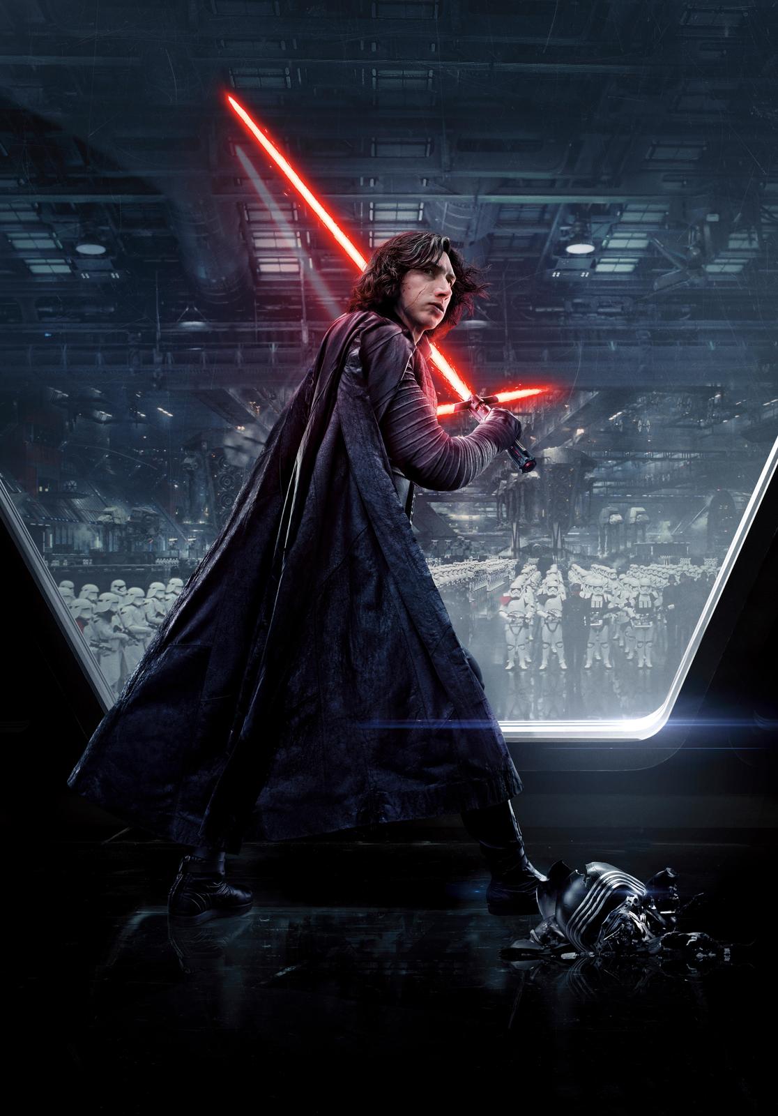 Kylo Ren Red Lightsaber Star Wars Wall Art