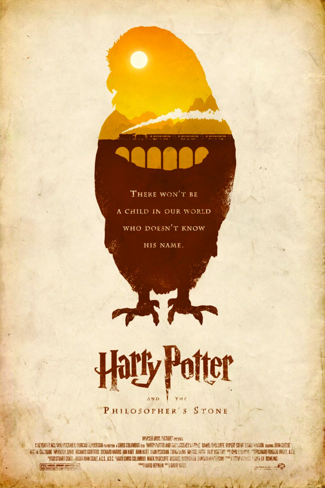 Magical Owl Harry Potter Minimalist Wall Art