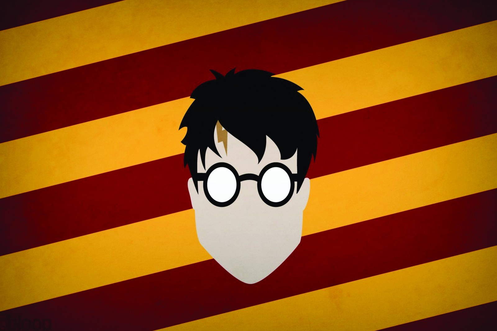 Minimalist Harry Potter & Scar Wall Art