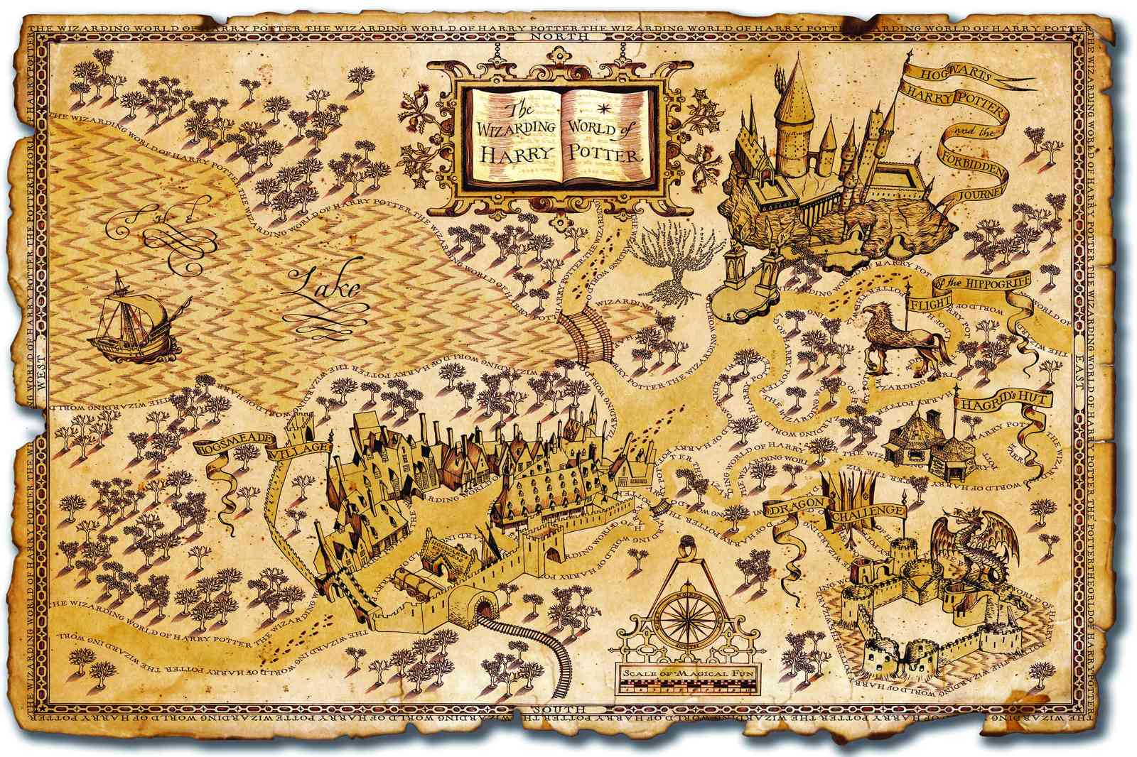 Wizarding World Harry Potter Map Wall Art