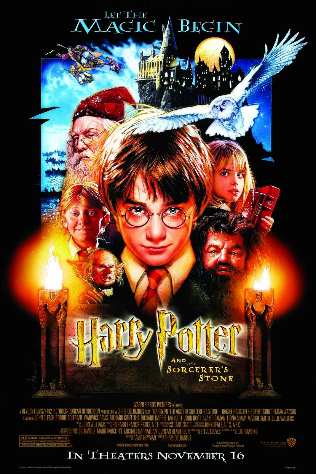 Harry Potter Sorcerer's Stone Movie Poster Wall Art