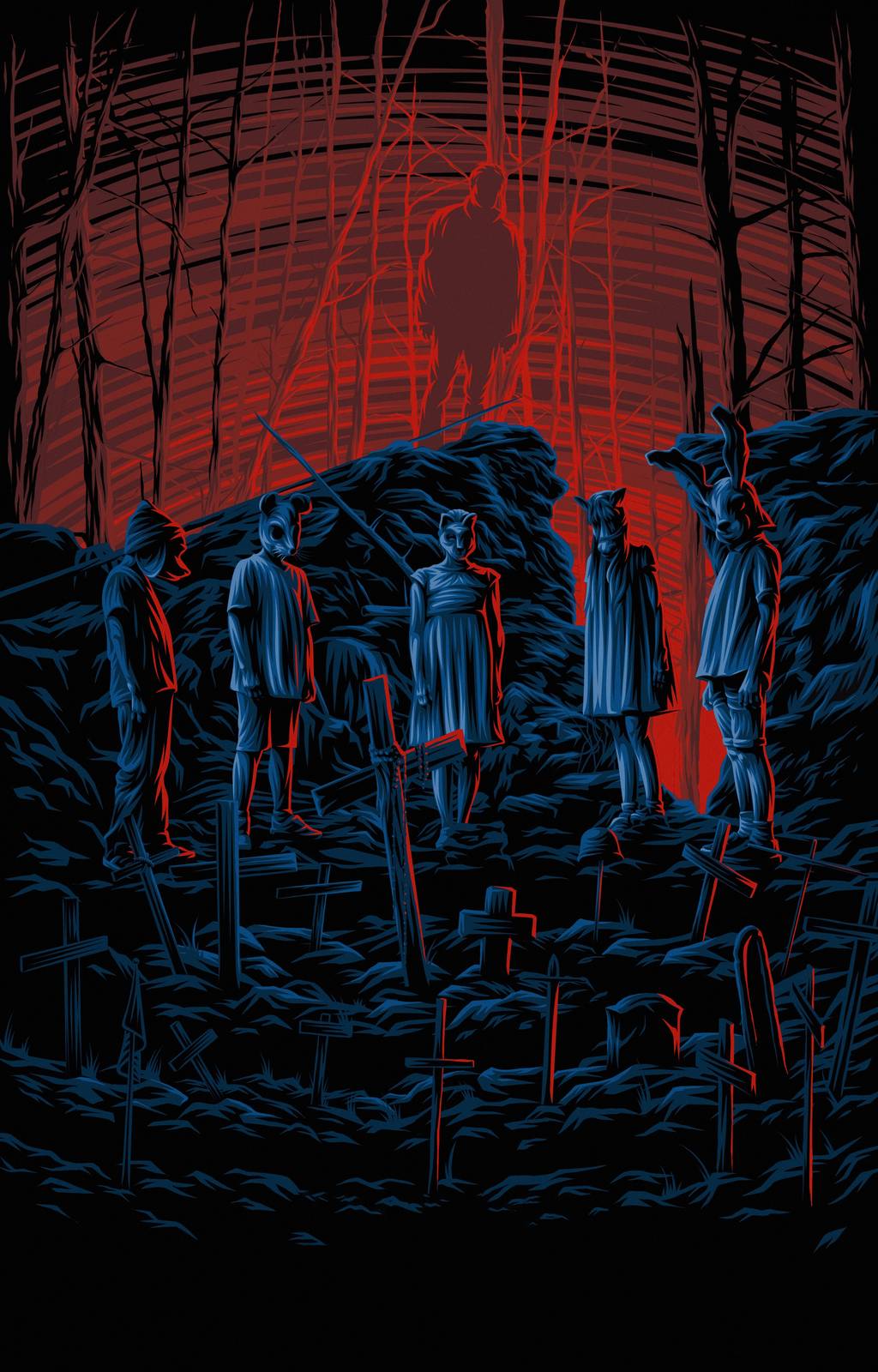 Mysterious Forest Figures Wall Art