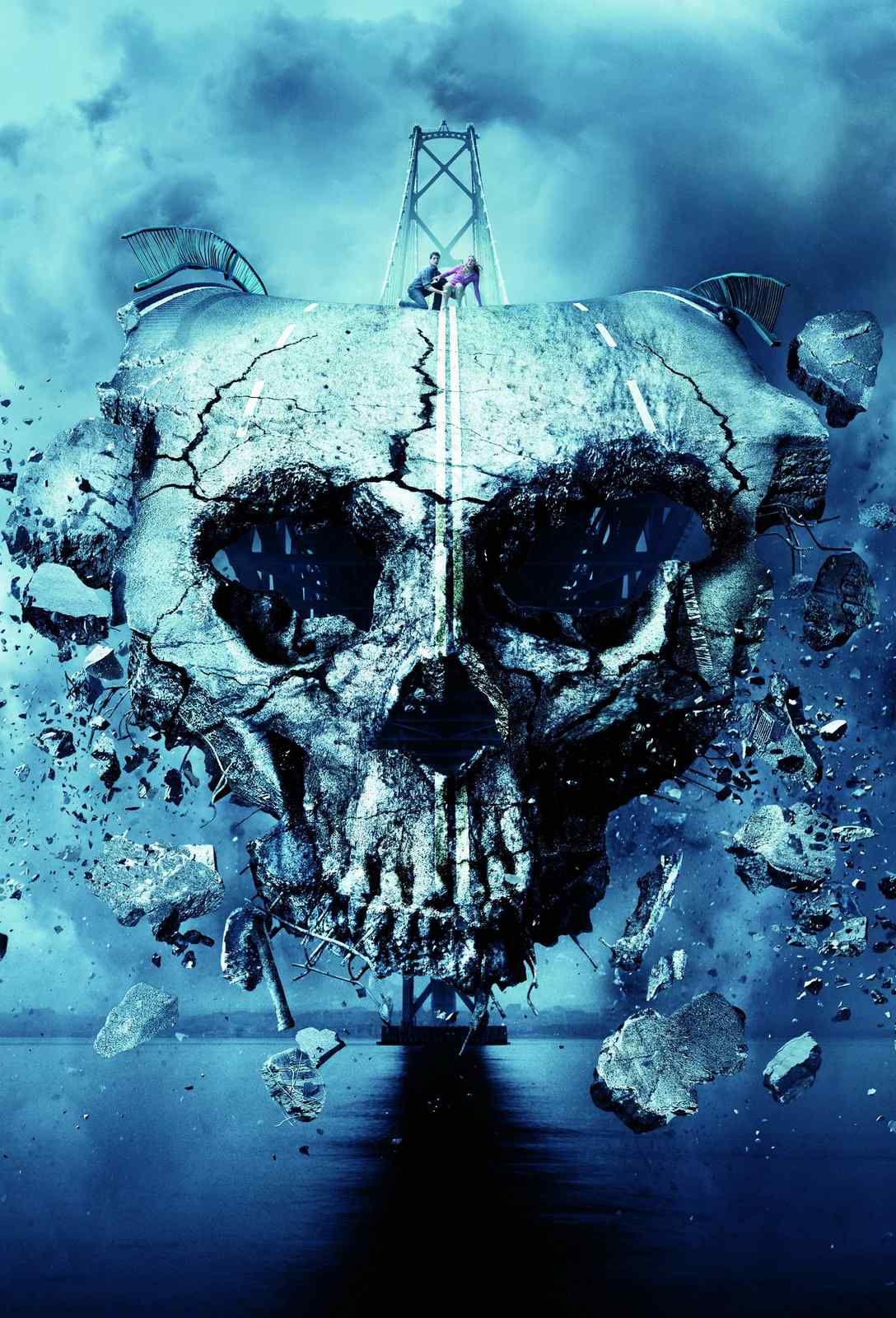 Surreal Skull Bridge Destruction Wall Art