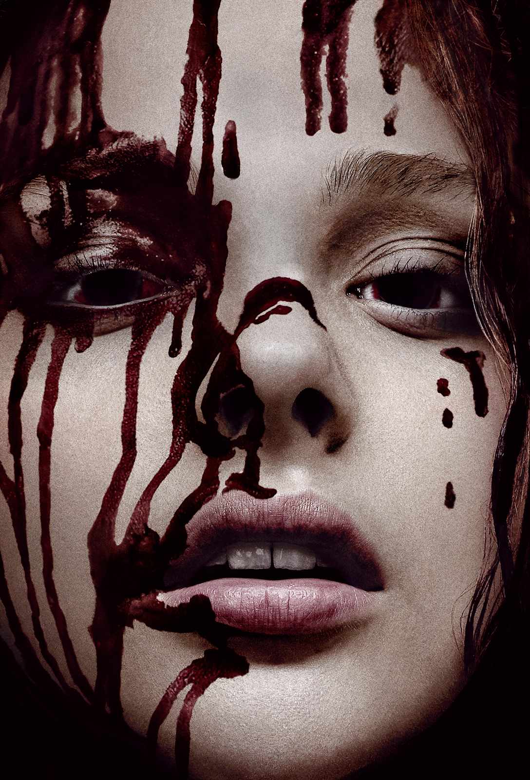 Gothic Blood Drip Portrait Wall Art