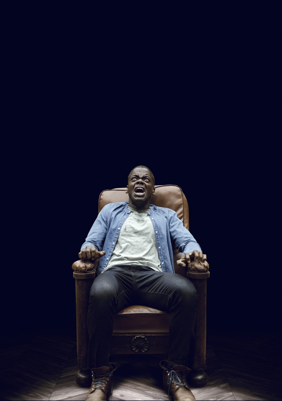 Intense Fear Man in Chair Wall Art