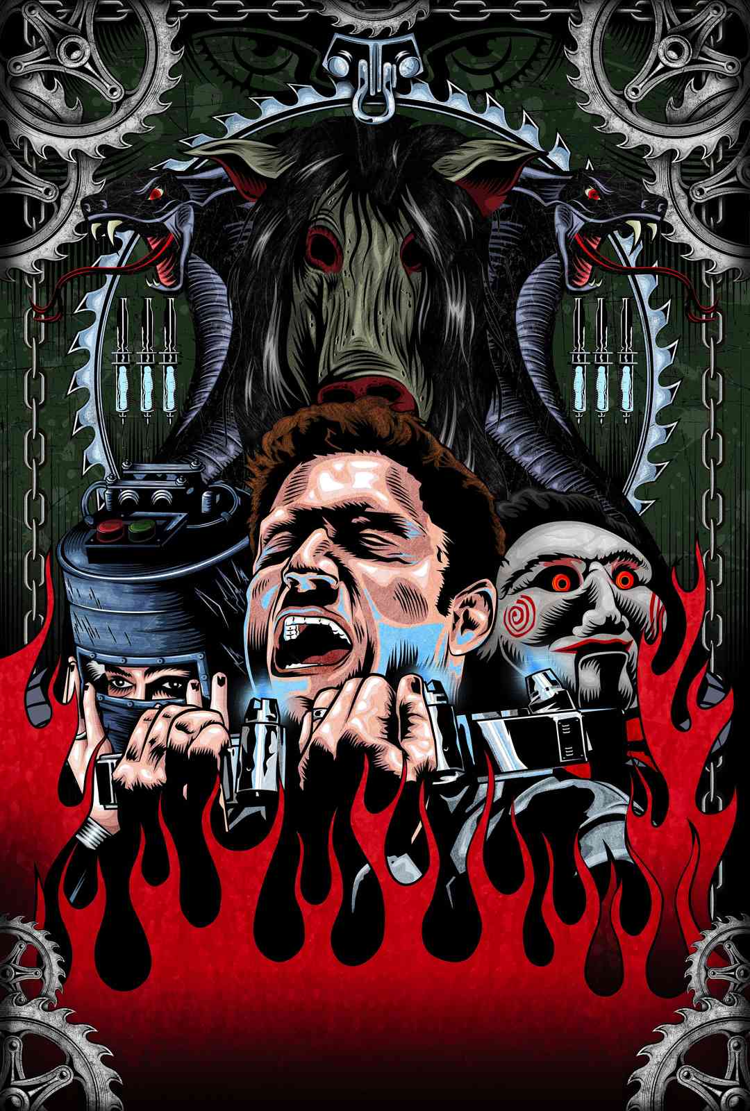Horror Movie Fan Art Wall Art