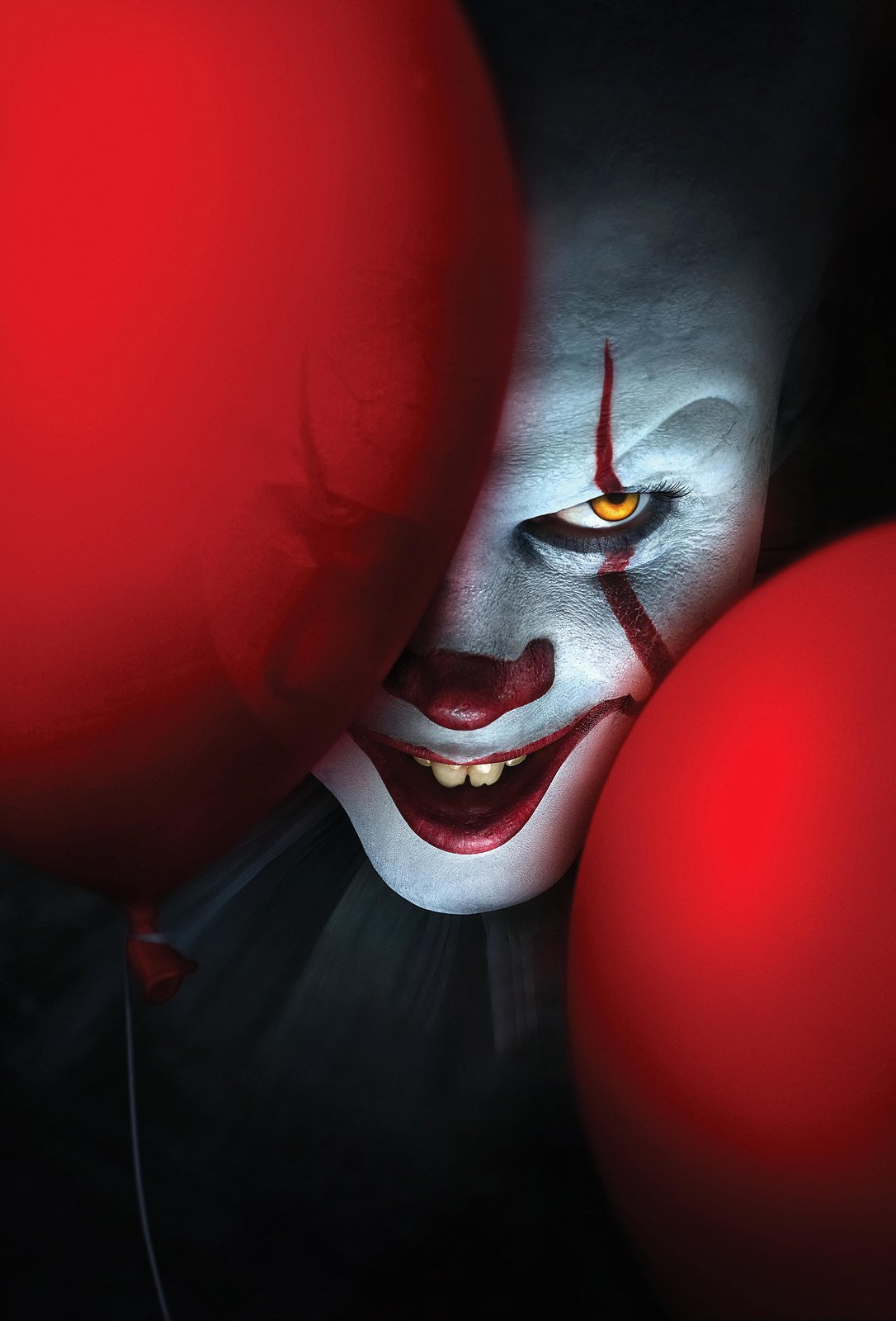 Spooky Clown Balloon Horror Movie Wall Art